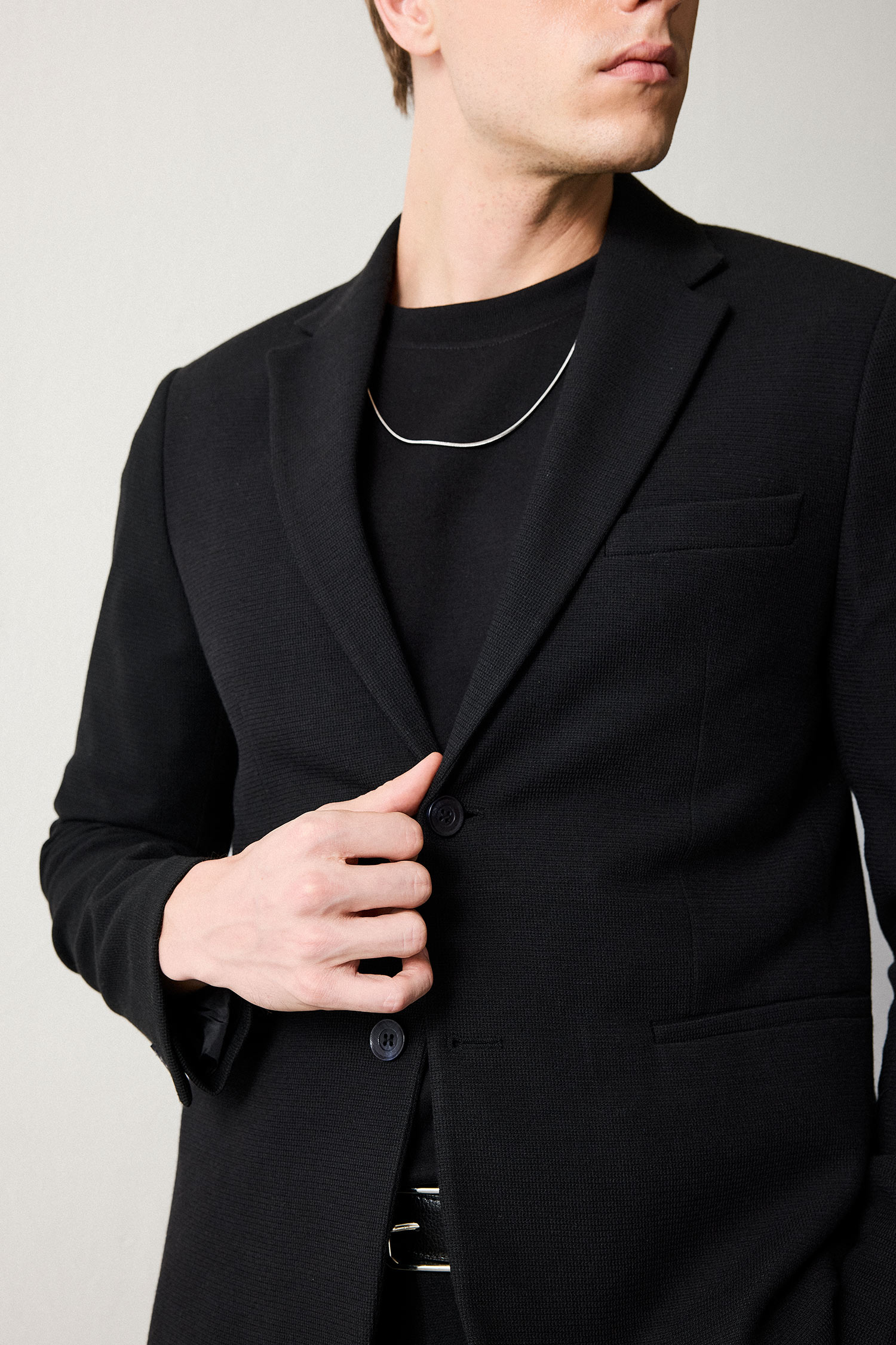 DeFacto Modern Fit Penye Blazer Ceket görsel 5