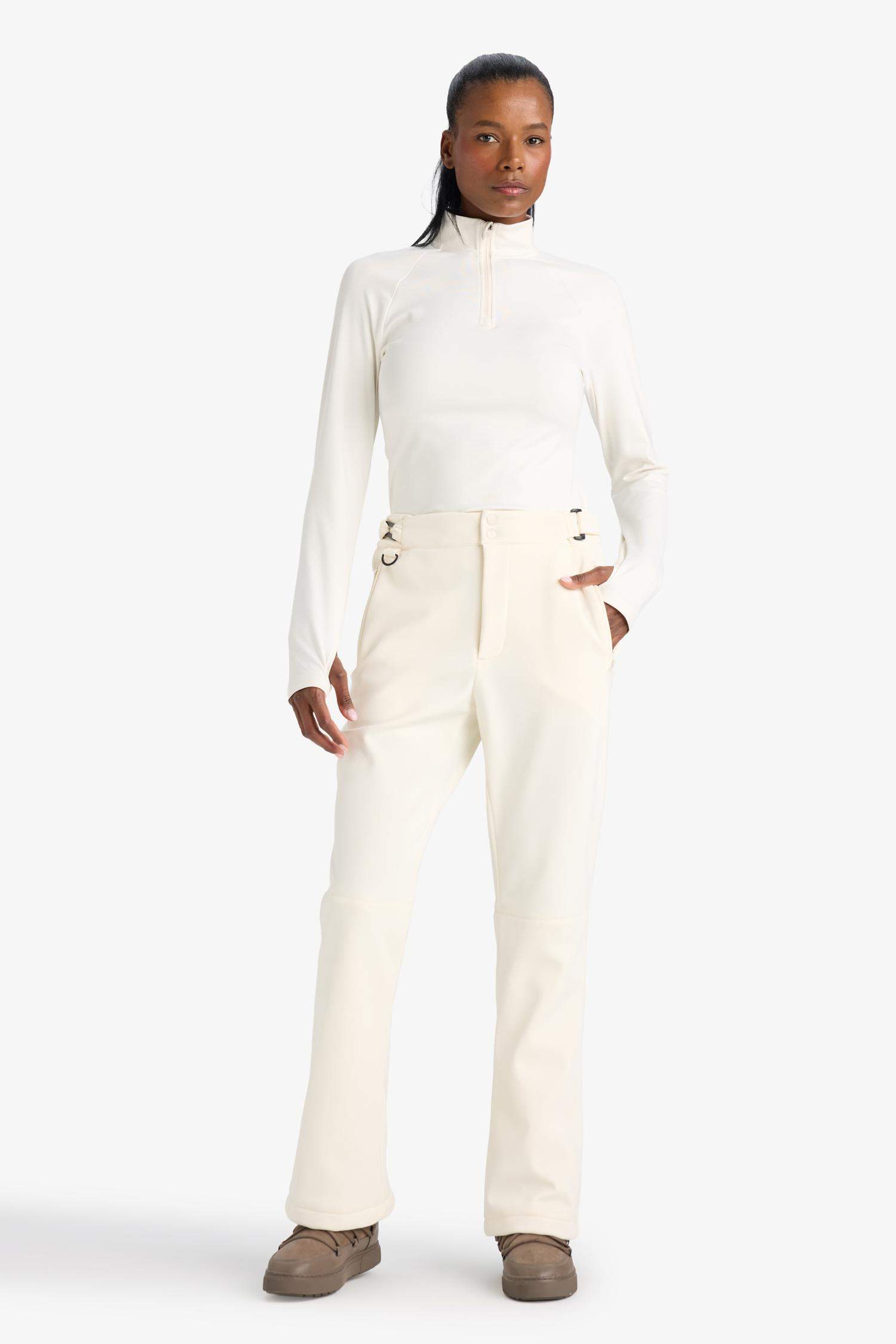 Regular Fit Flared Leg Extra Long Softshell Ski Trousers