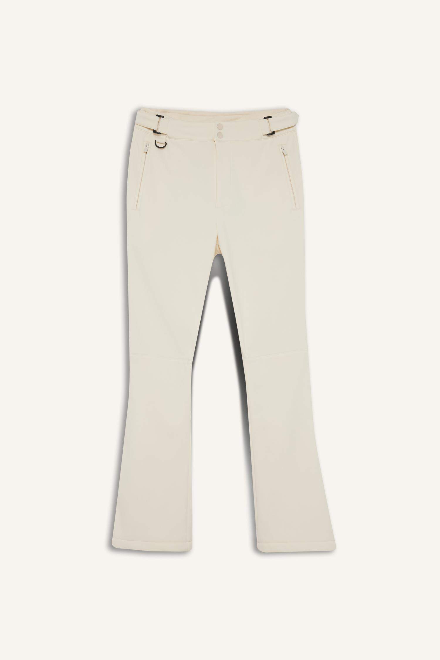 Regular Fit Fleto Cepli İspanyol Paça Ekstra Uzun Softshell Kayak Pantolonu