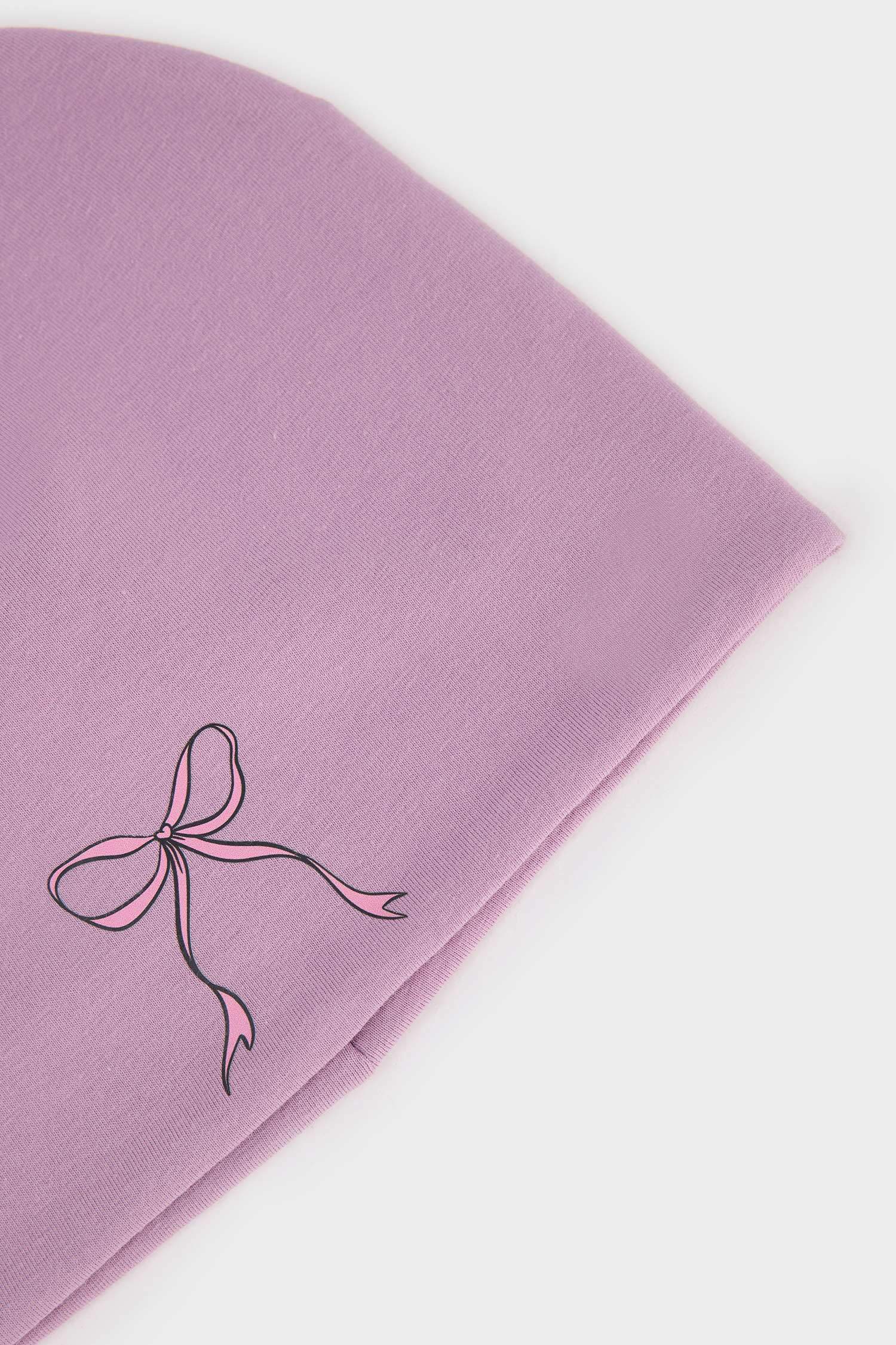 Kız Çocuk Baskılı Pamuklu Bere