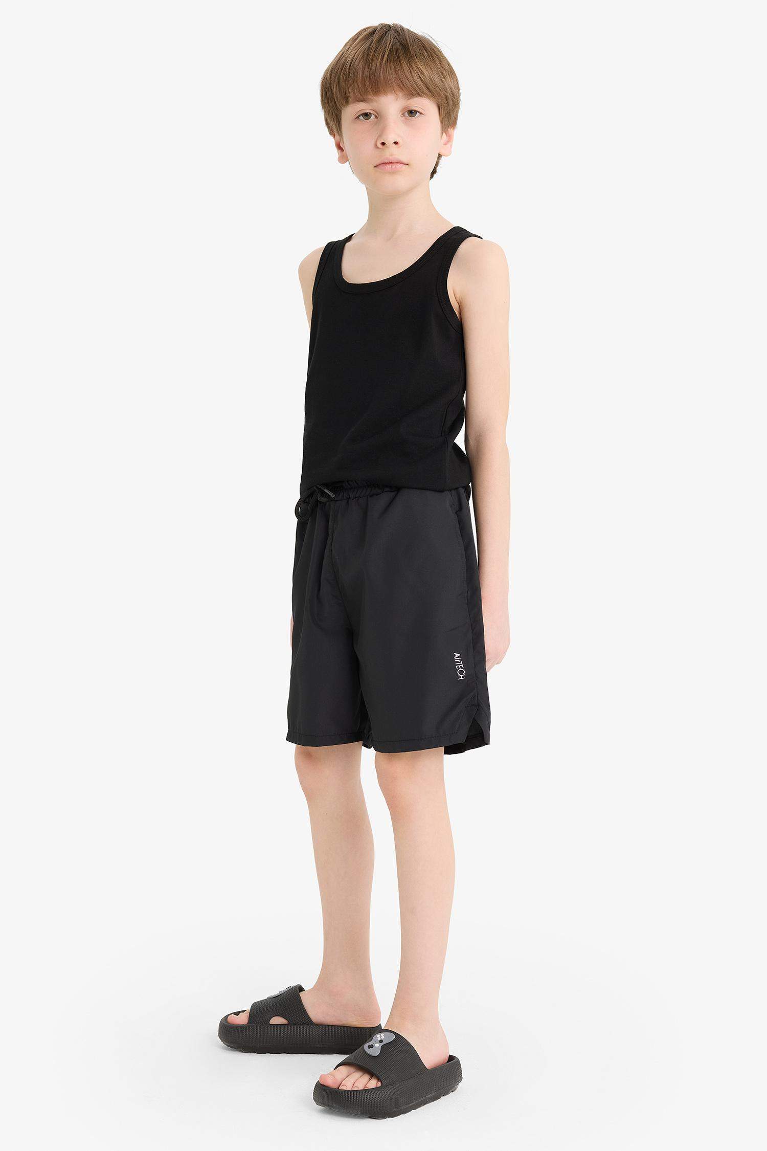 Erkek Çocuk Beli Lastikli Baskılı Şort