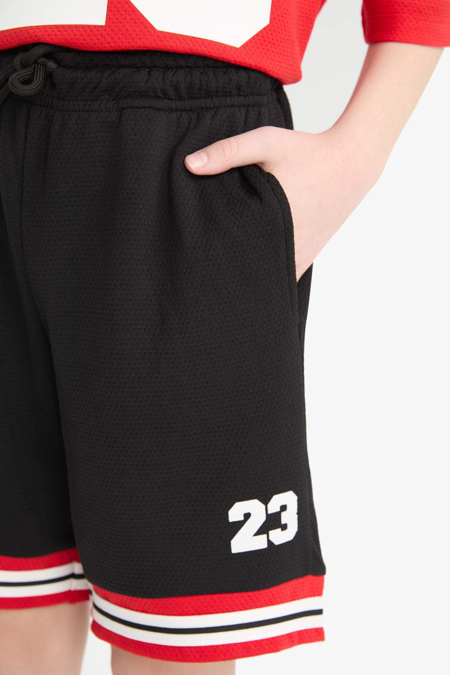 Boy Regular Fit Number Patterned Shorts