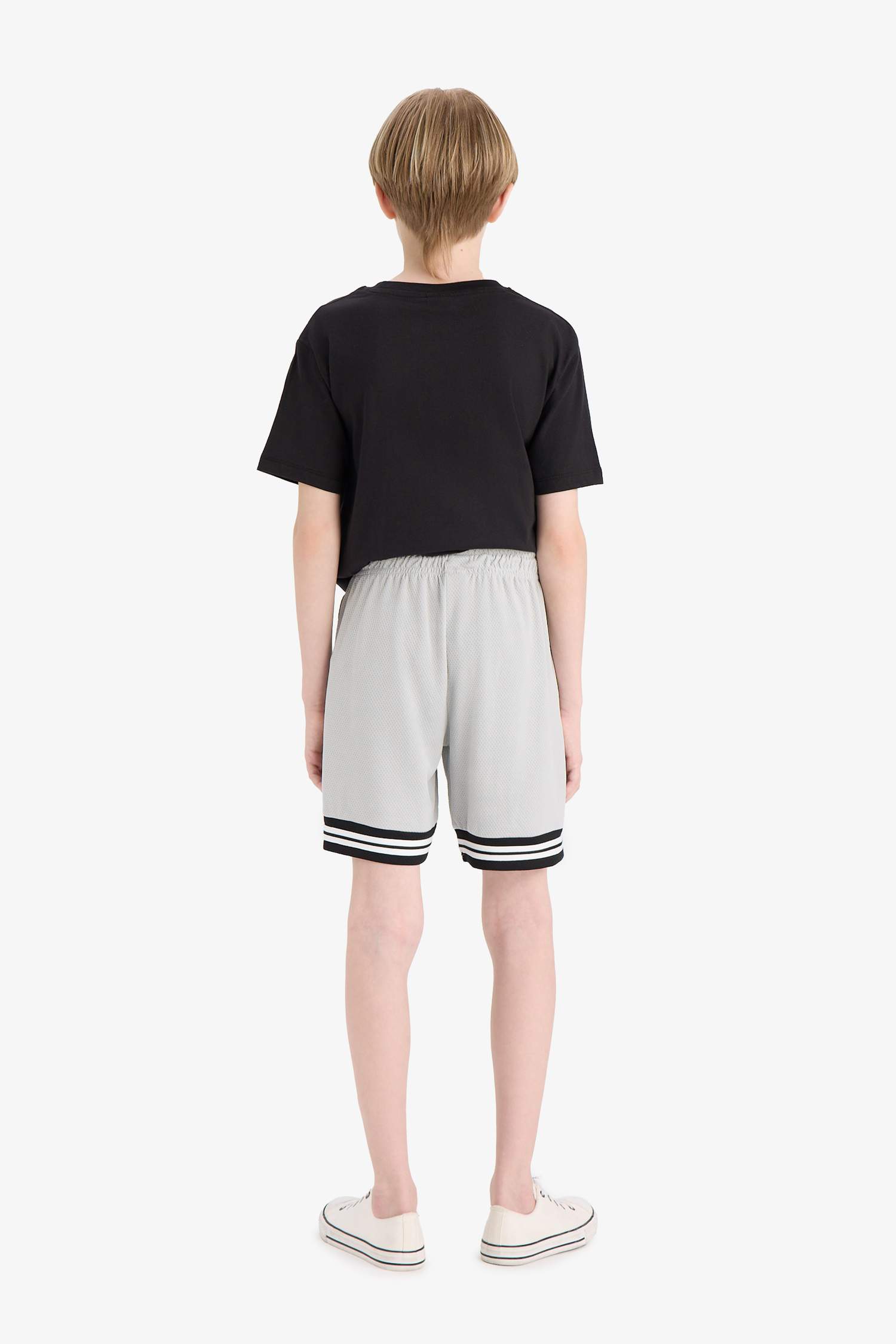 Boy Regular Fit Number Patterned Shorts