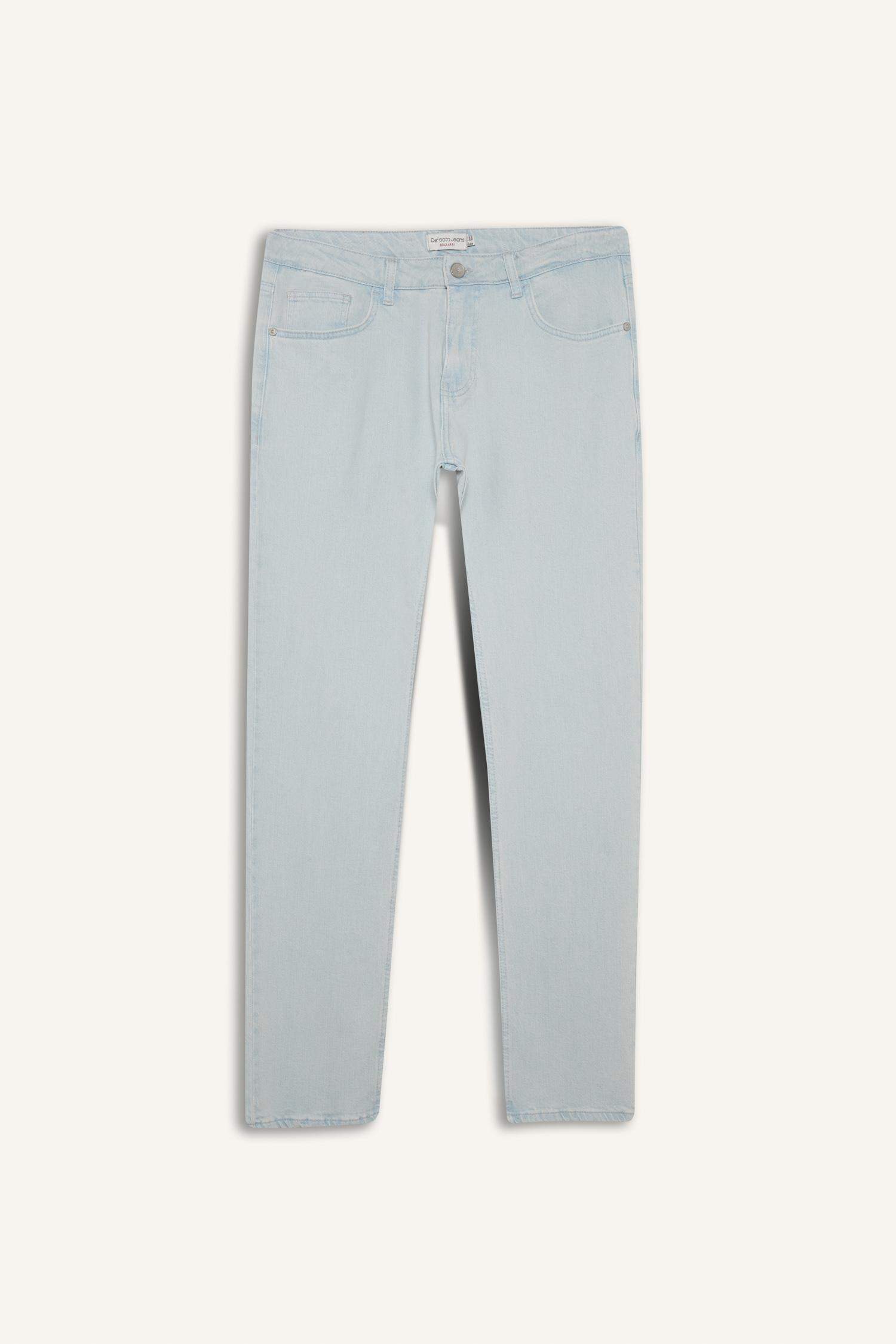 سروال جينز سيرجيو قصة عادية بخصر عادي