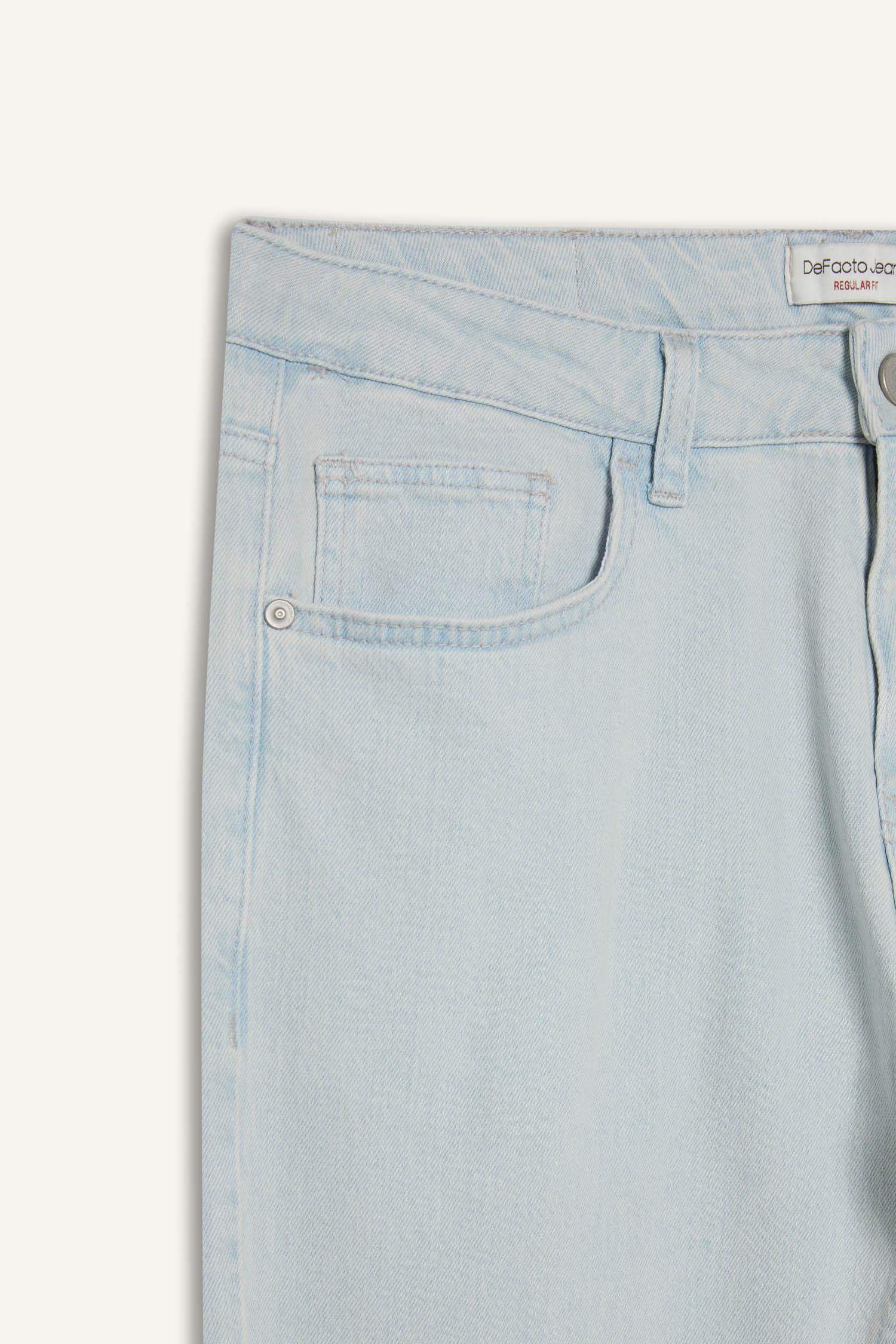 سروال جينز سيرجيو قصة عادية بخصر عادي