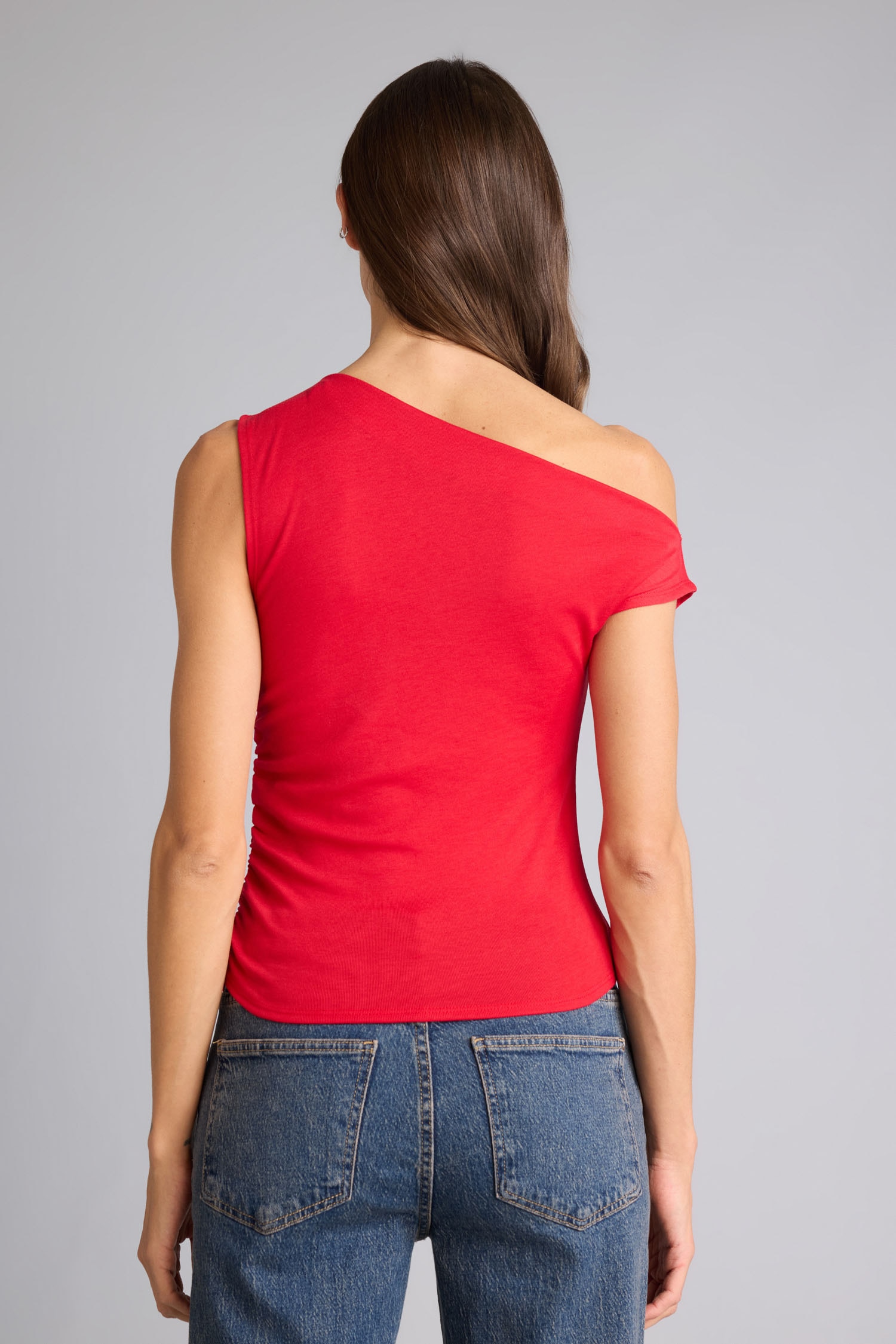 DeFacto Slim Fit Tek Omuzlu Ribana Bluz görsel 6