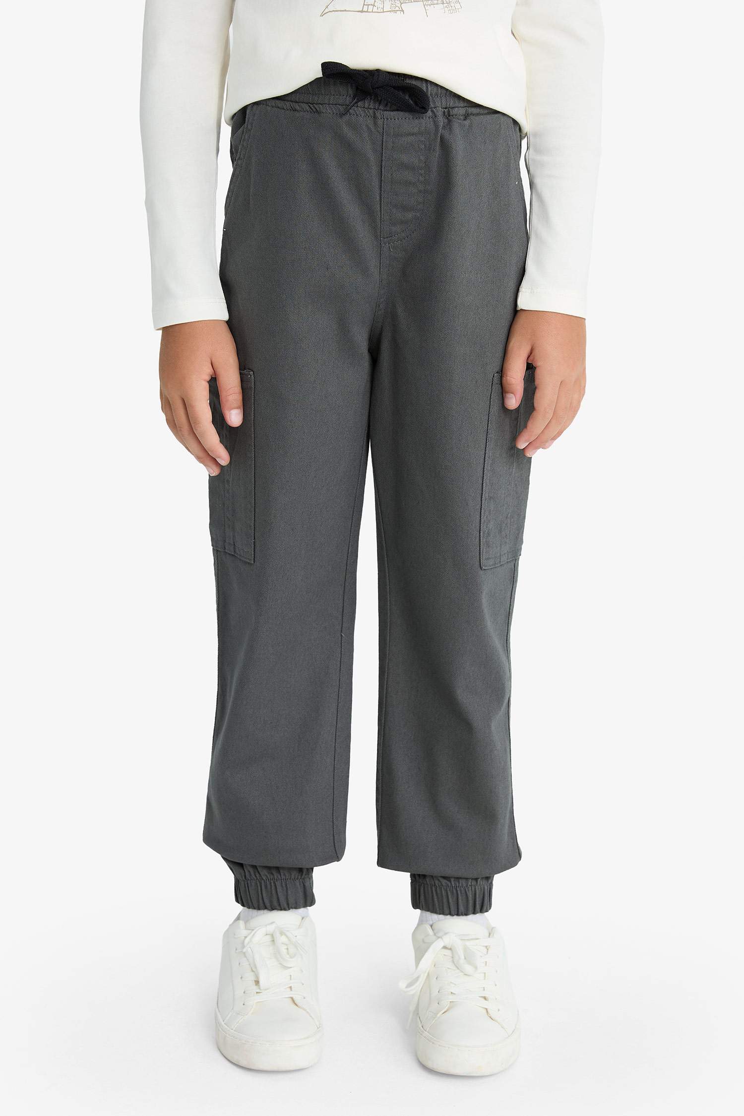 Erkek Çocuk Kargo Gabardin Jogger Pantolon