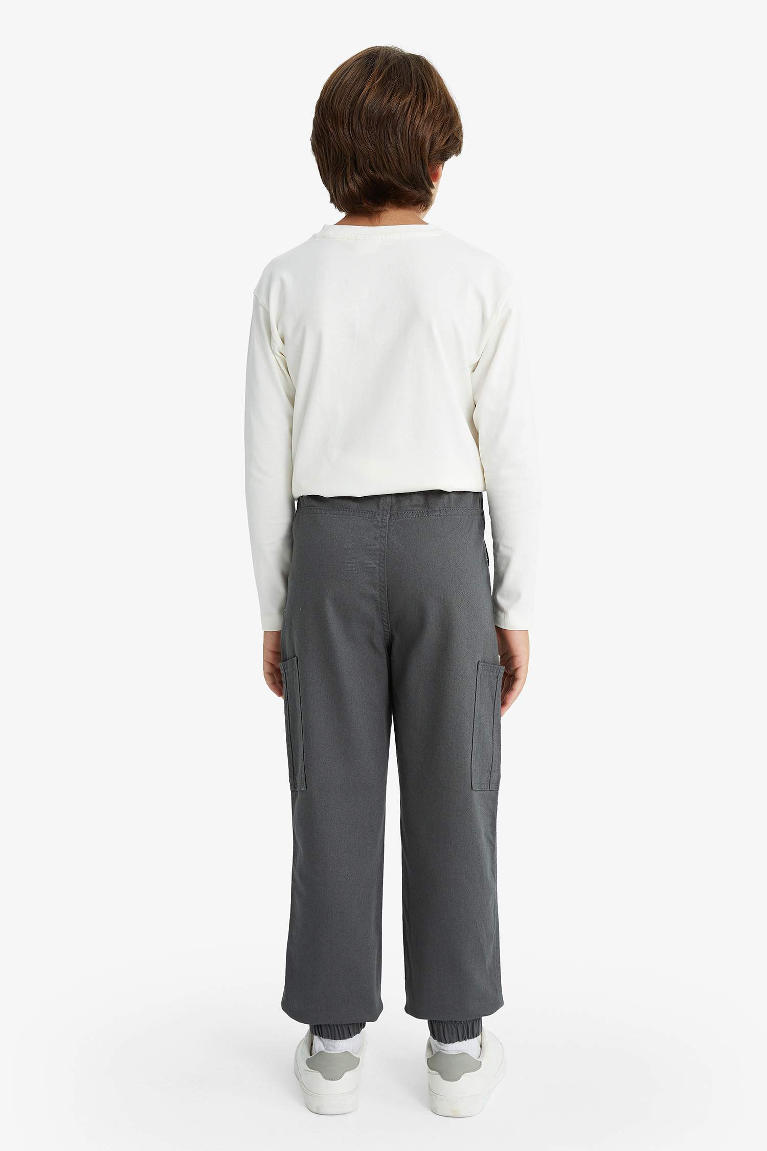 Boy Gabardine Jogger Cargo Pants