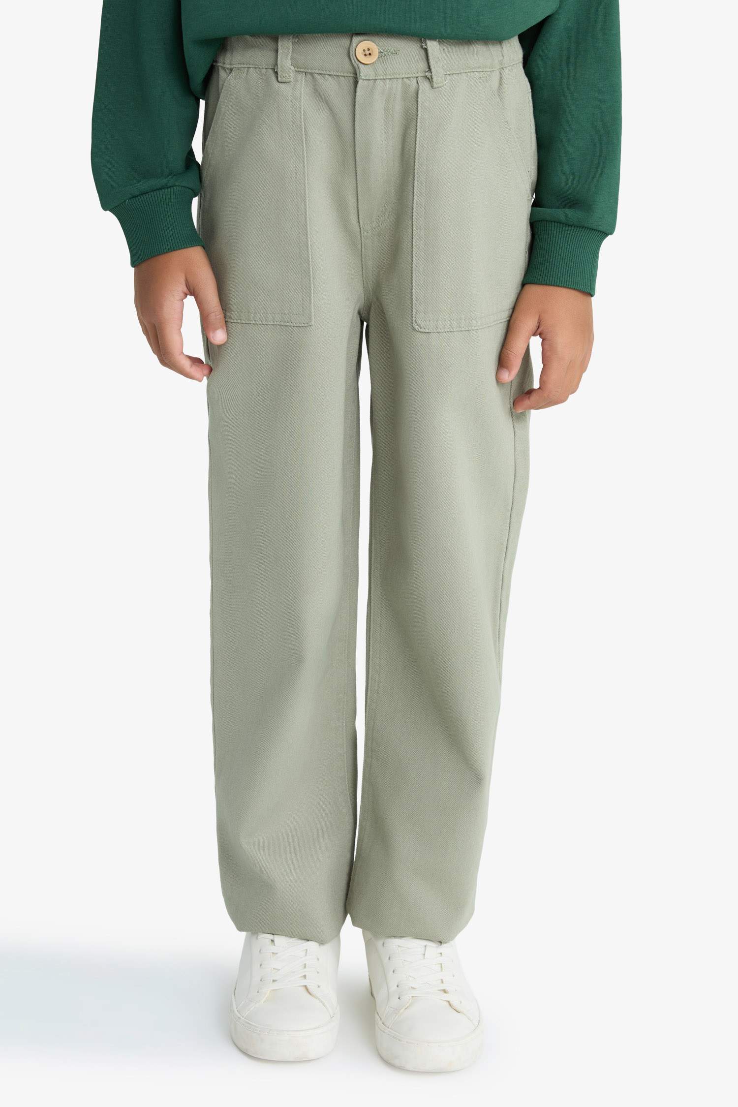 بنطرون جبردين قصة فضفاضة ستاندارت بجيب