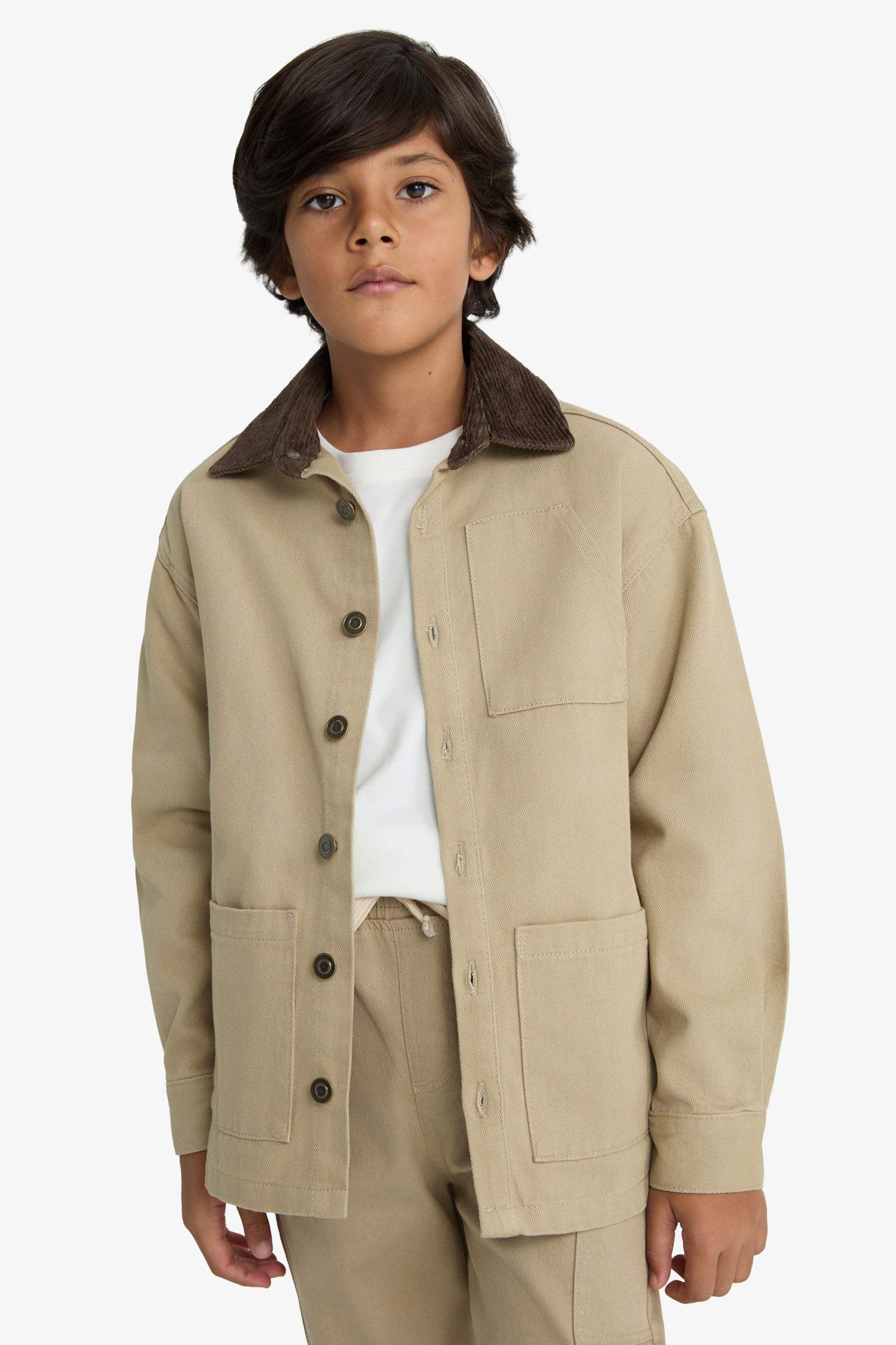 قميص ردن طويل اوفر سايز بياخة بولو