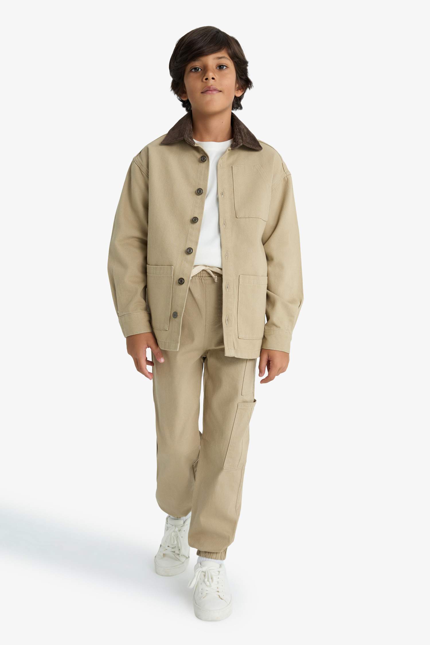 قميص ردن طويل اوفر سايز بياخة بولو