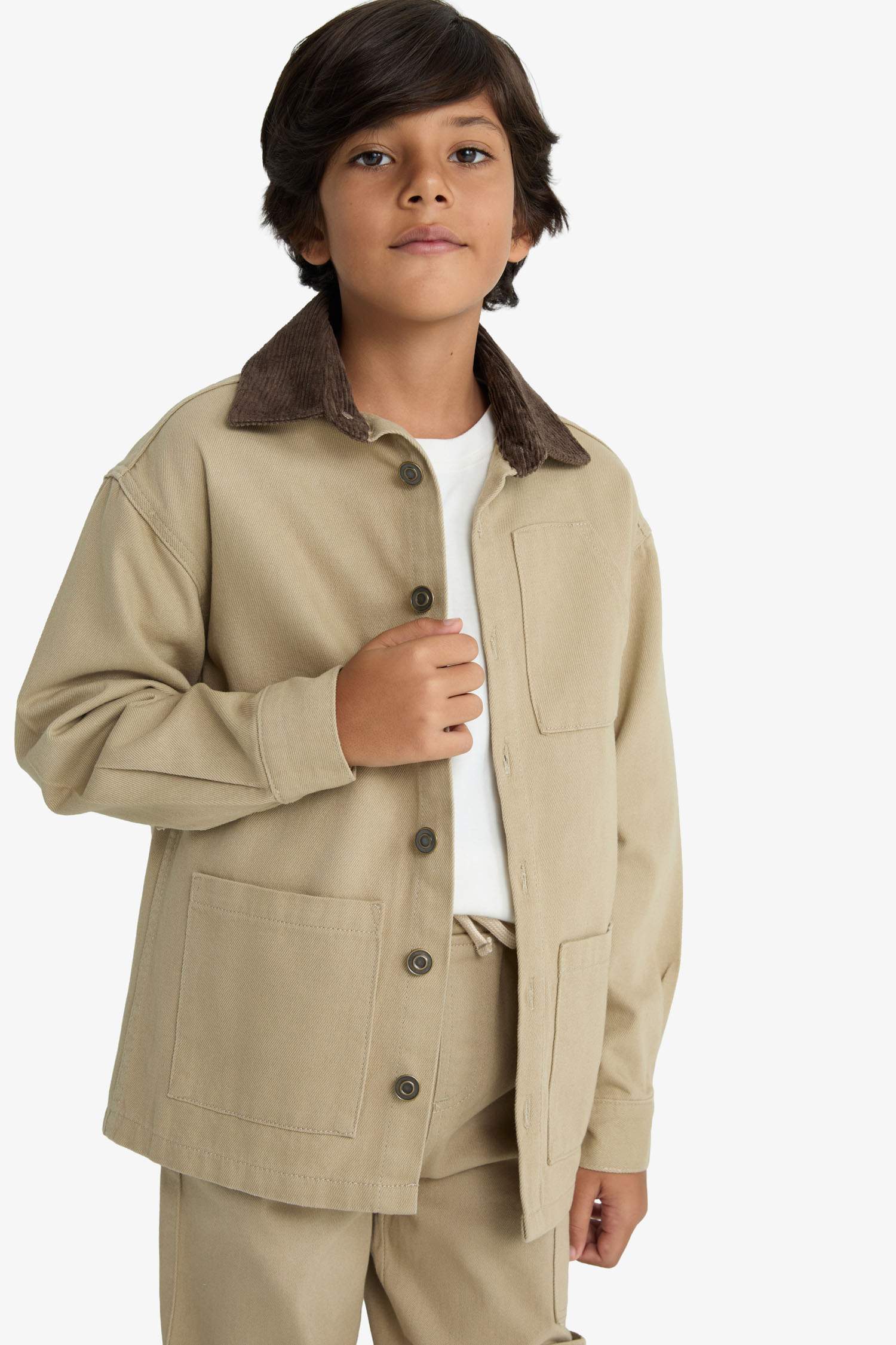 قميص ردن طويل اوفر سايز بياخة بولو