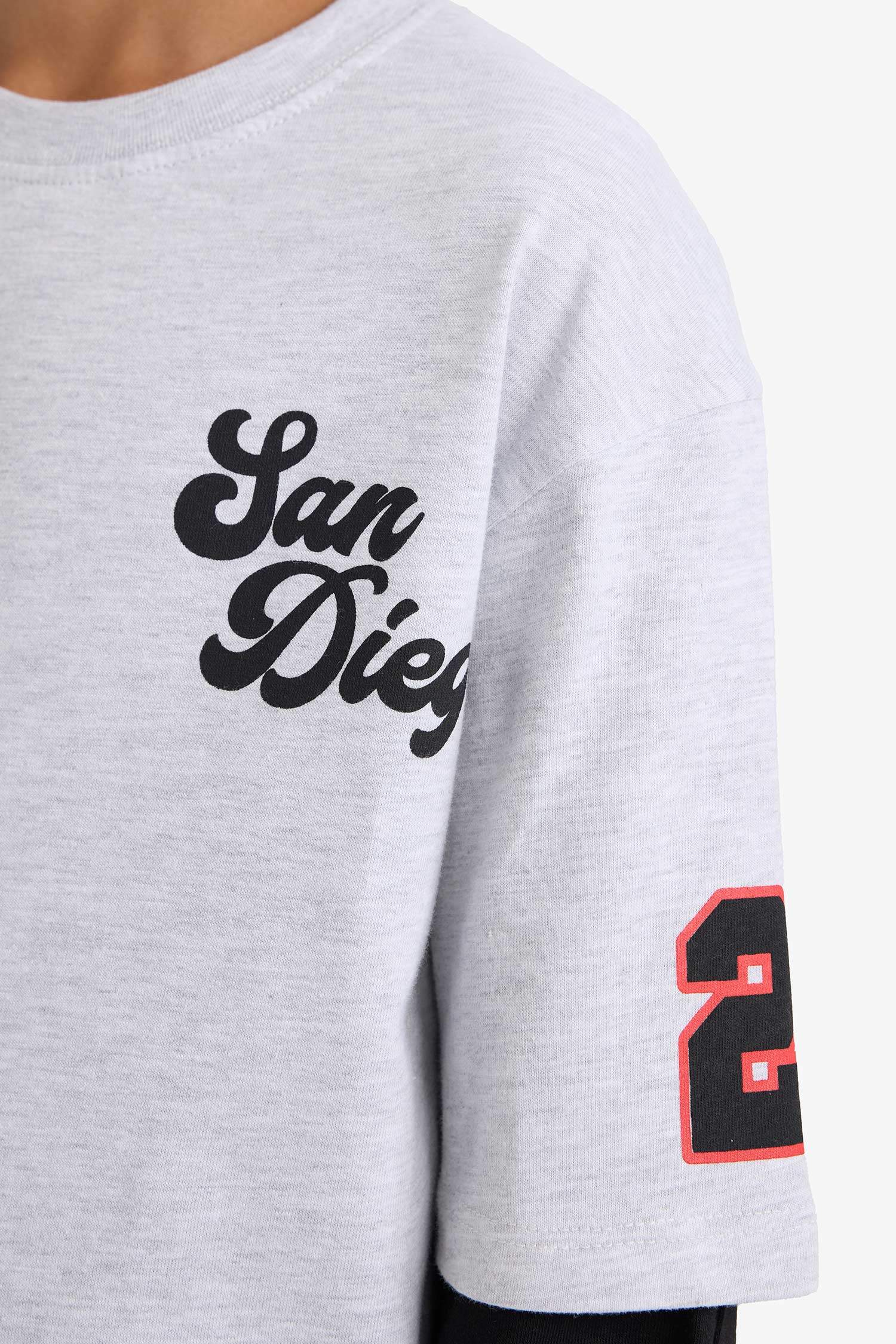 Erkek Çocuk 2'li Takım Baskılı Sweatshirt Eşofman Altı