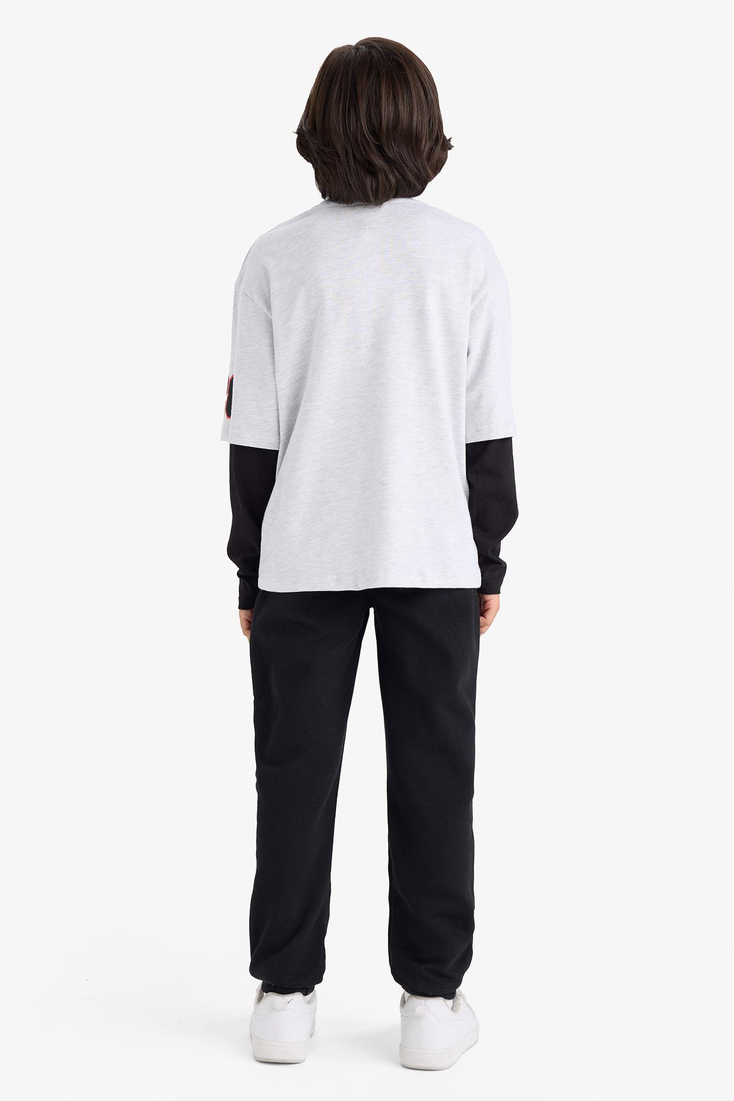 Erkek Çocuk 2'li Takım Baskılı Sweatshirt Eşofman Altı