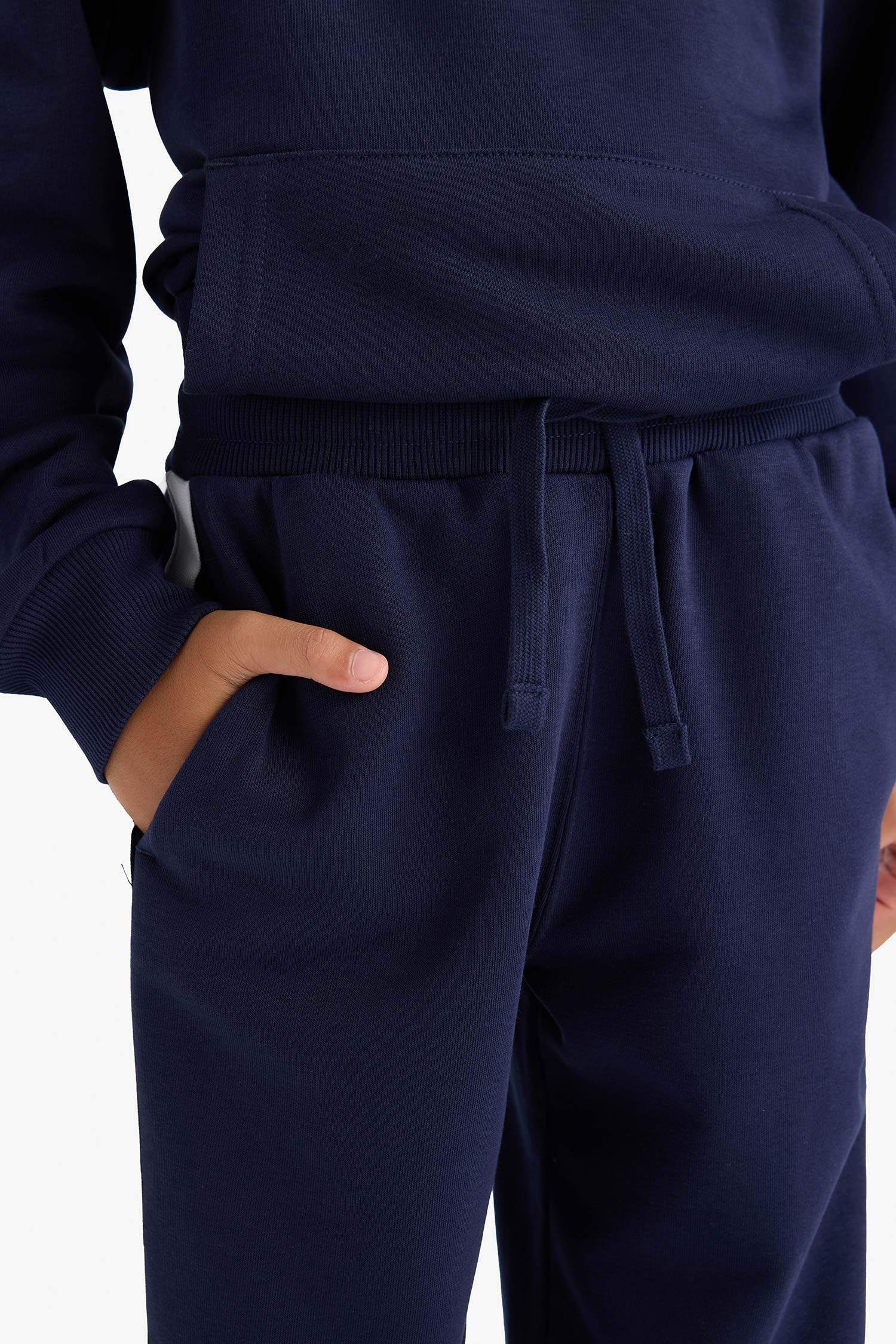 Erkek Çocuk 2'li Takım Kapüşonlu Baskılı Sweatshirt Eşofman Altı