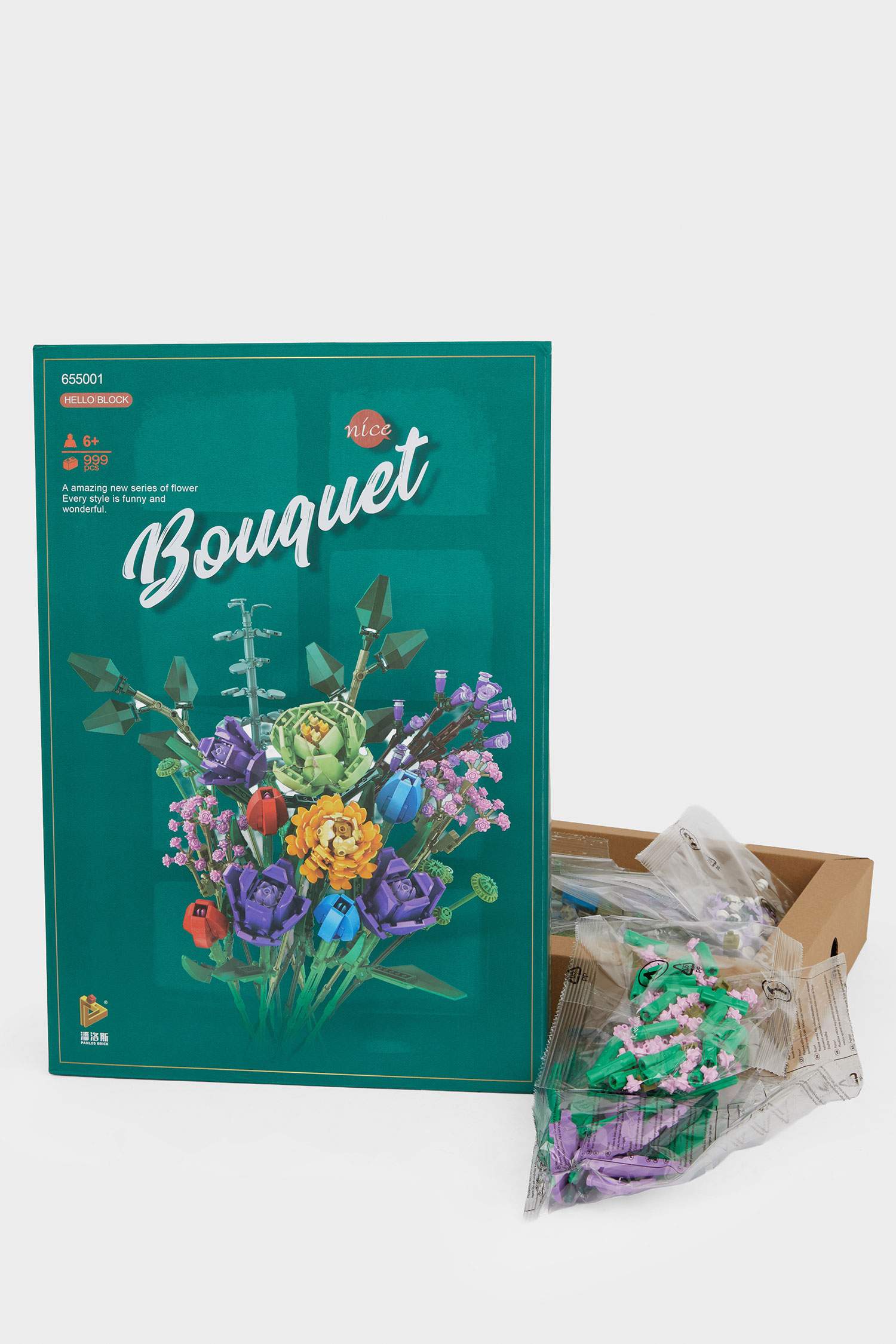 Çiçek Buketi Blok Set