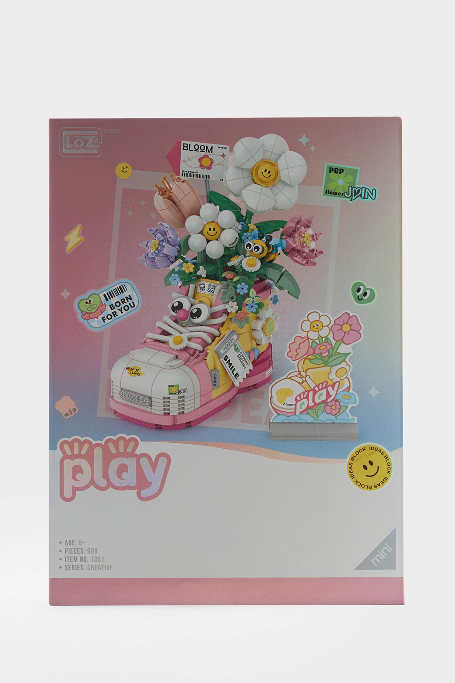 Çiçek Desenli Blok Set