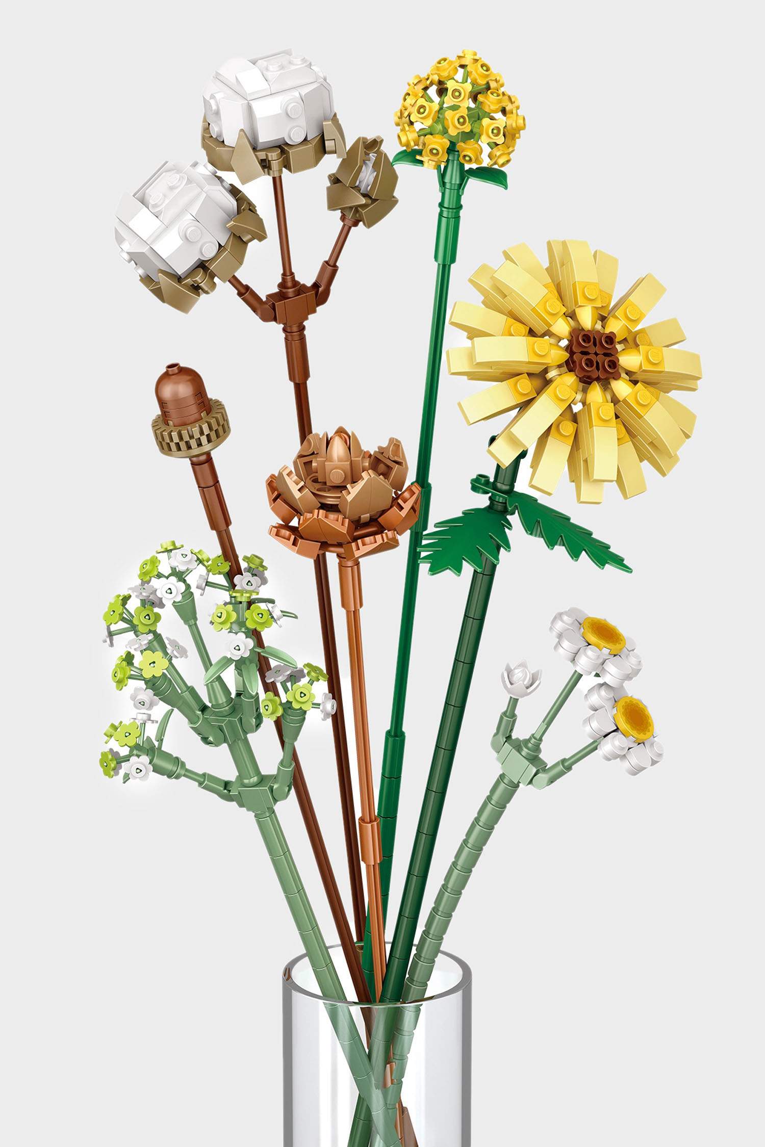 Renkli Çiçek Buketi Blok Set