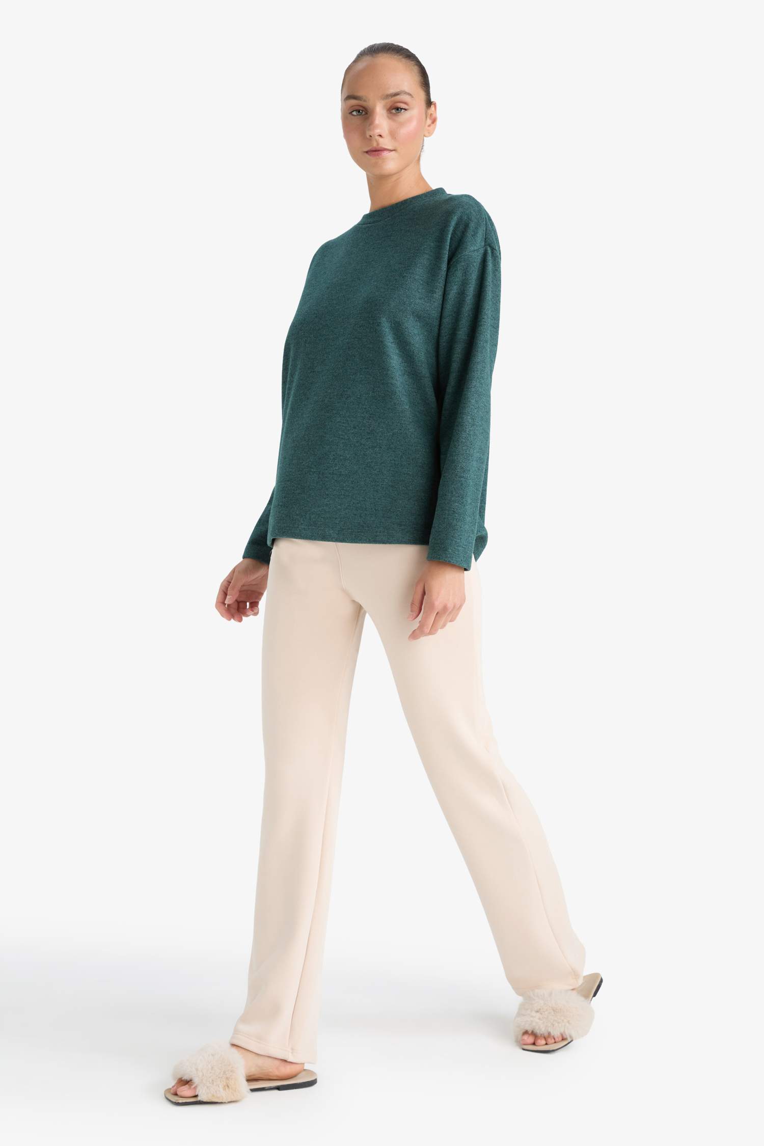 Flare Fit Geniş Paça Termal Tayt