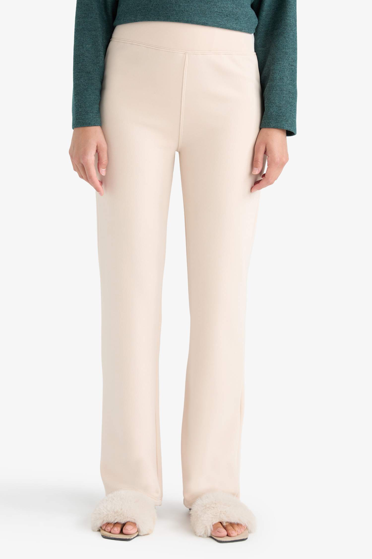 Flare Fit Geniş Paça Termal Tayt