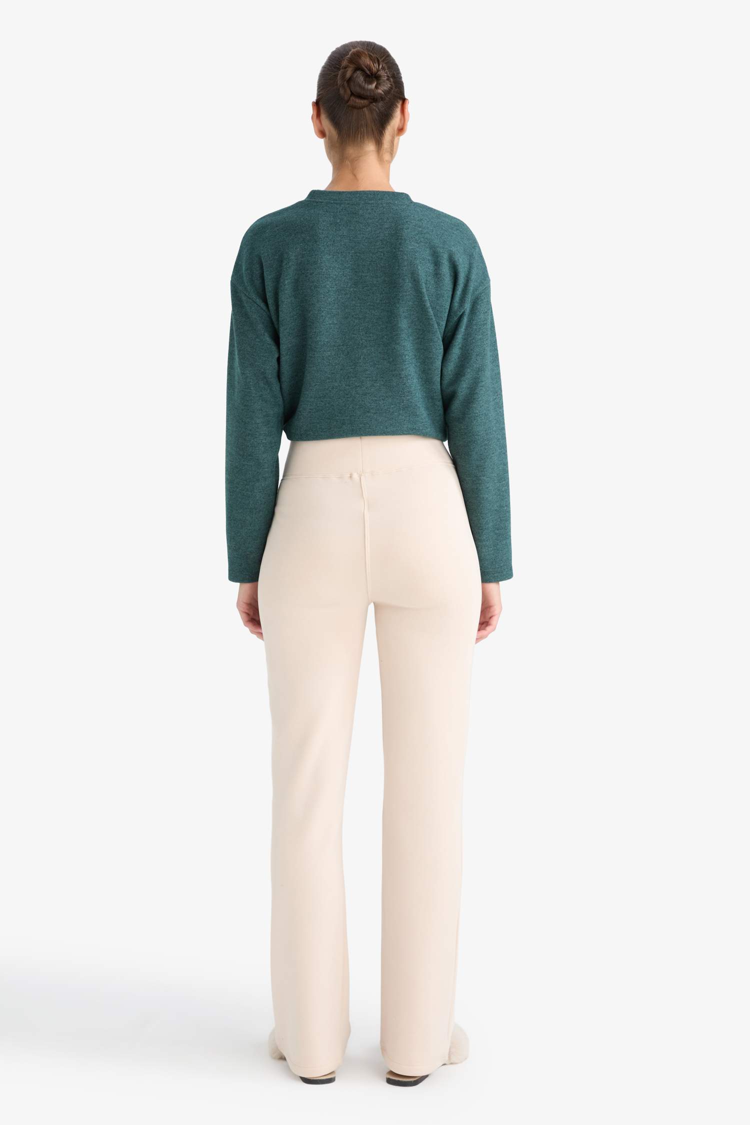 Flare Fit Geniş Paça Termal Tayt