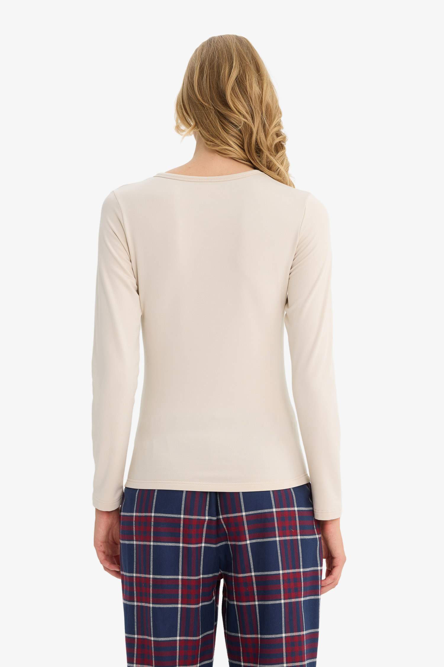 Basic Düz Uzun Kollu Üst