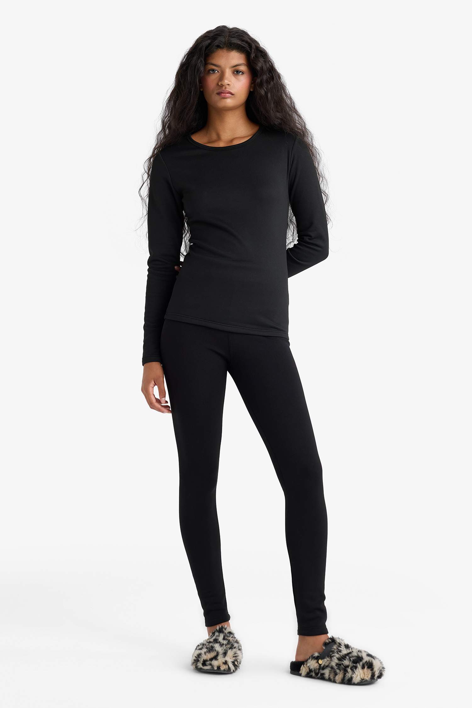 Basic Düz Uzun Kollu Üst-Fall in Love