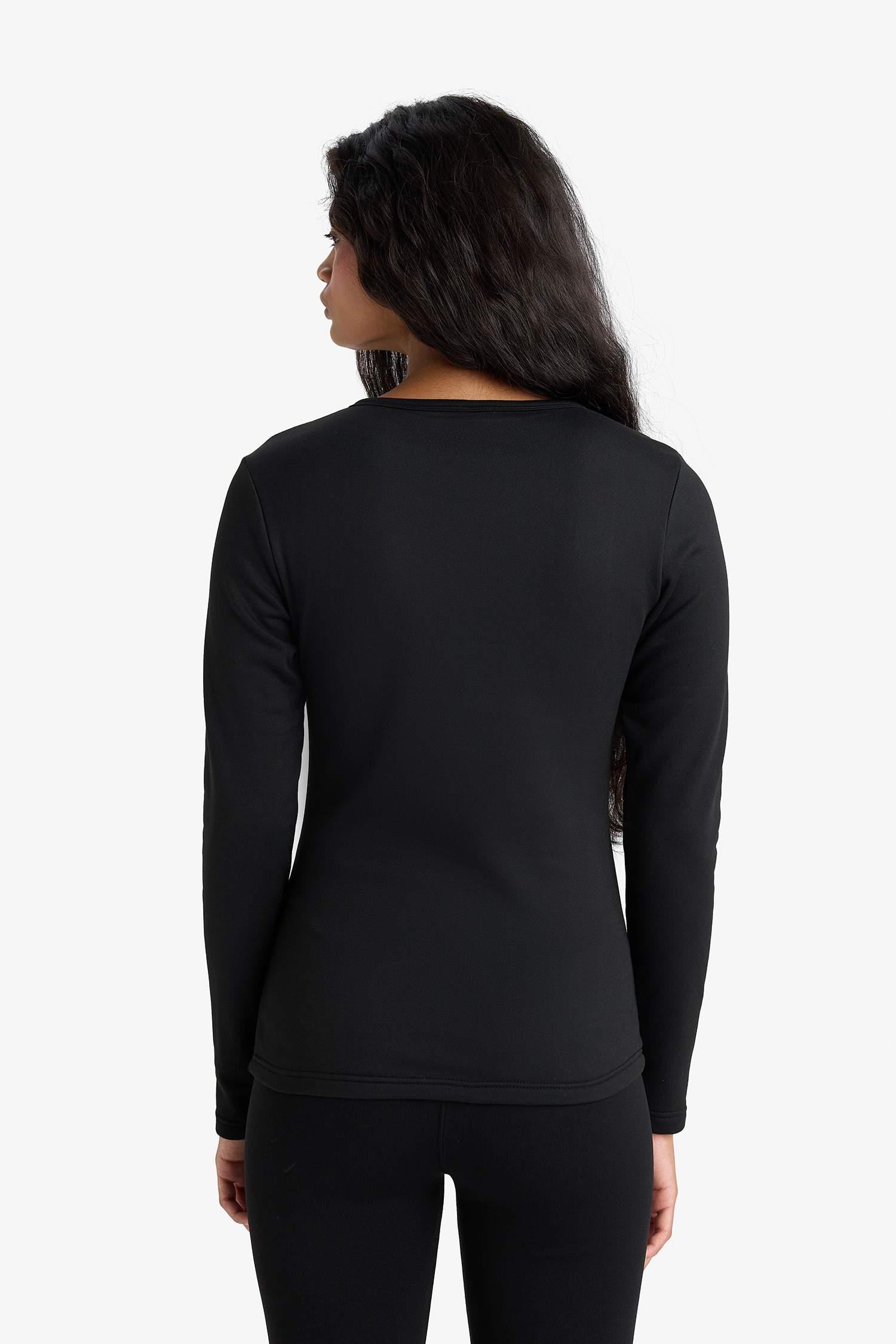 Basic Düz Uzun Kollu Üst-Fall in Love