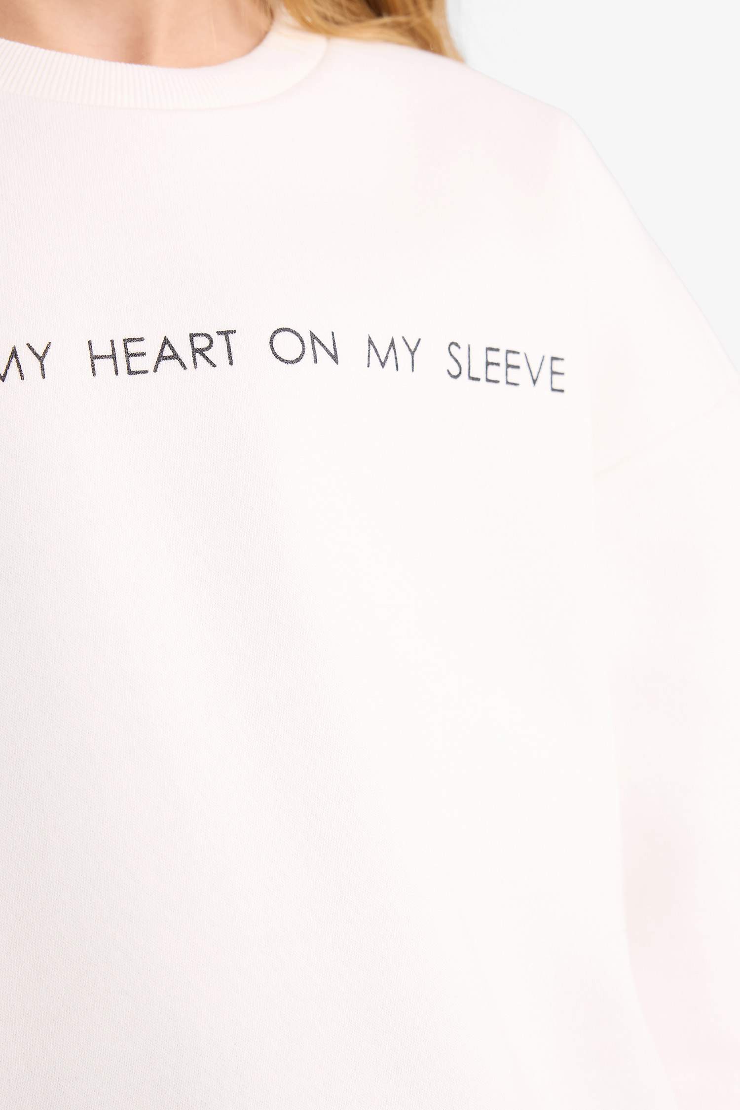 Kız Çocuk 2'li Takım Baskılı Sweatshirt Eşofman Altı