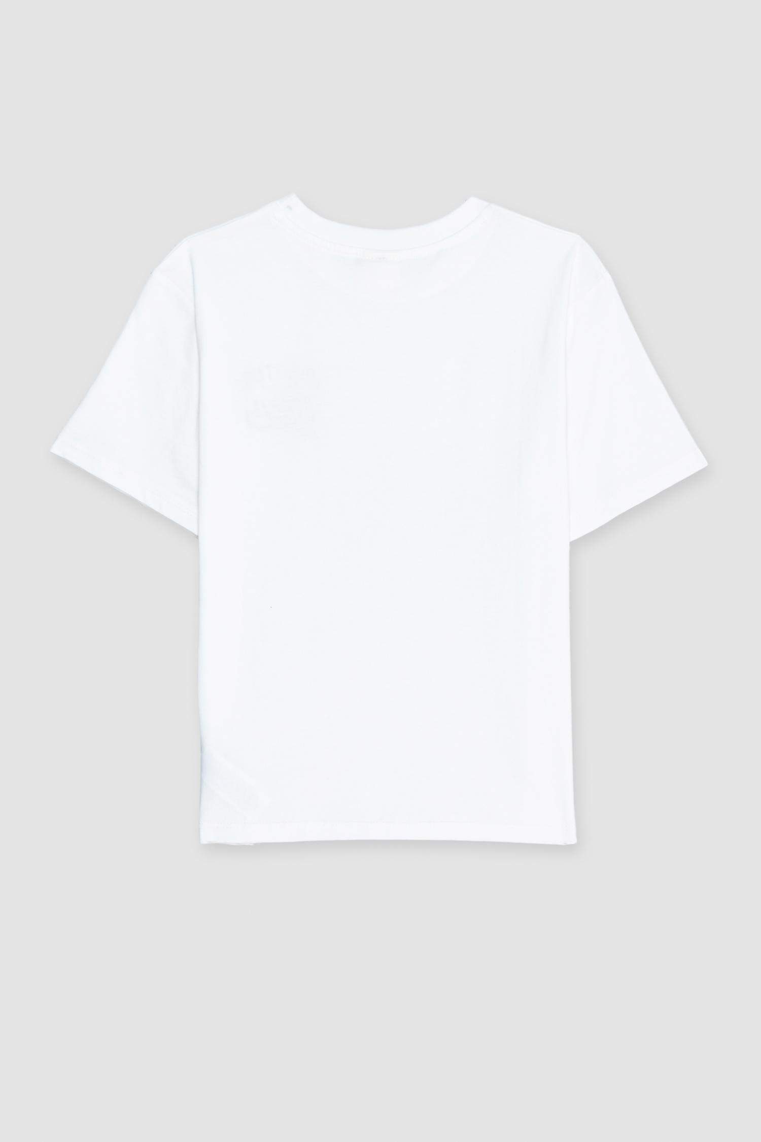 Erkek Çocuk Bisiklet Yaka Baskılı Kısa Kollu Tişört