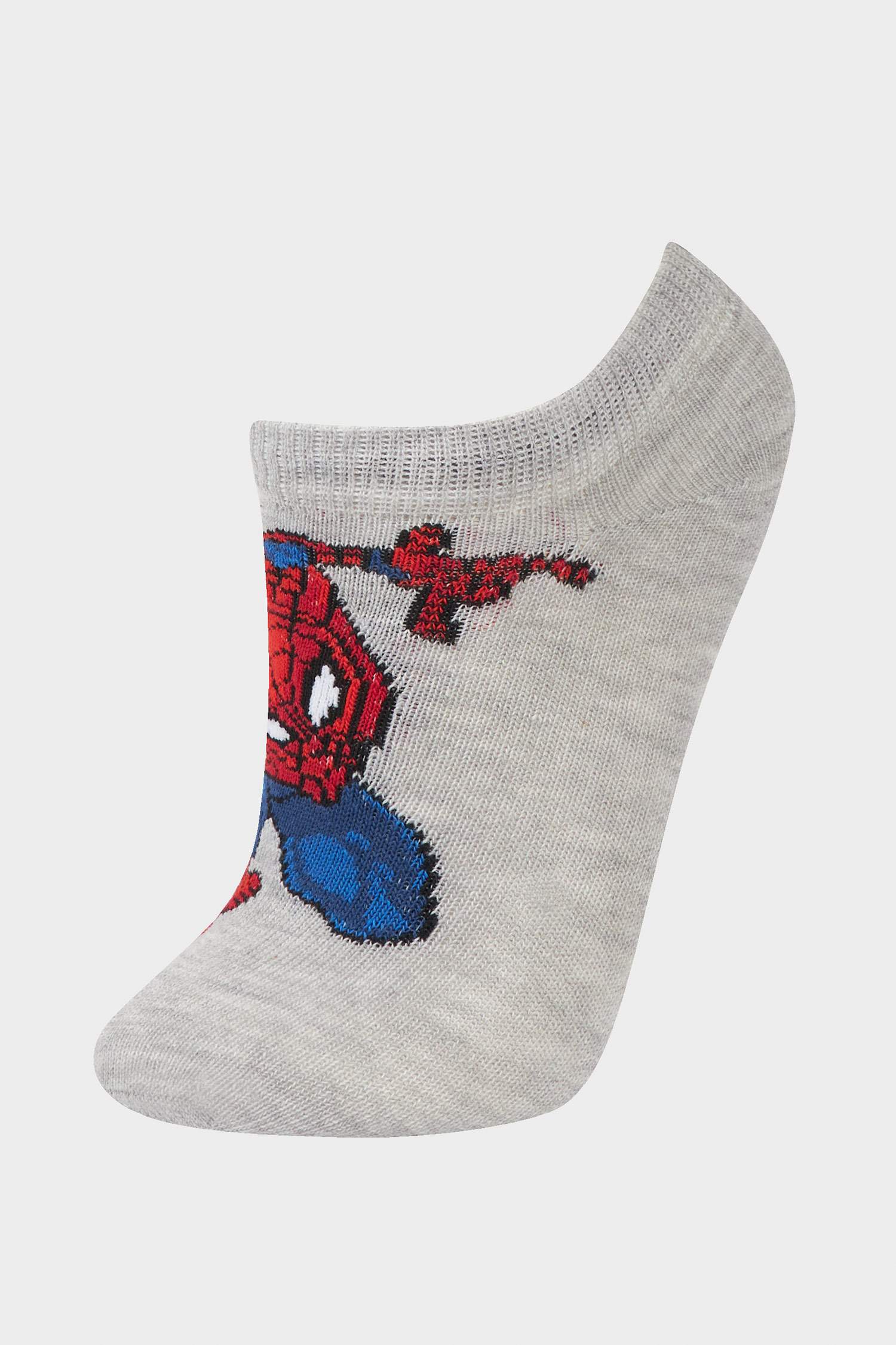 Erkek Çocuk Marvel Spiderman 3'lü Pamuklu Patik Çorap