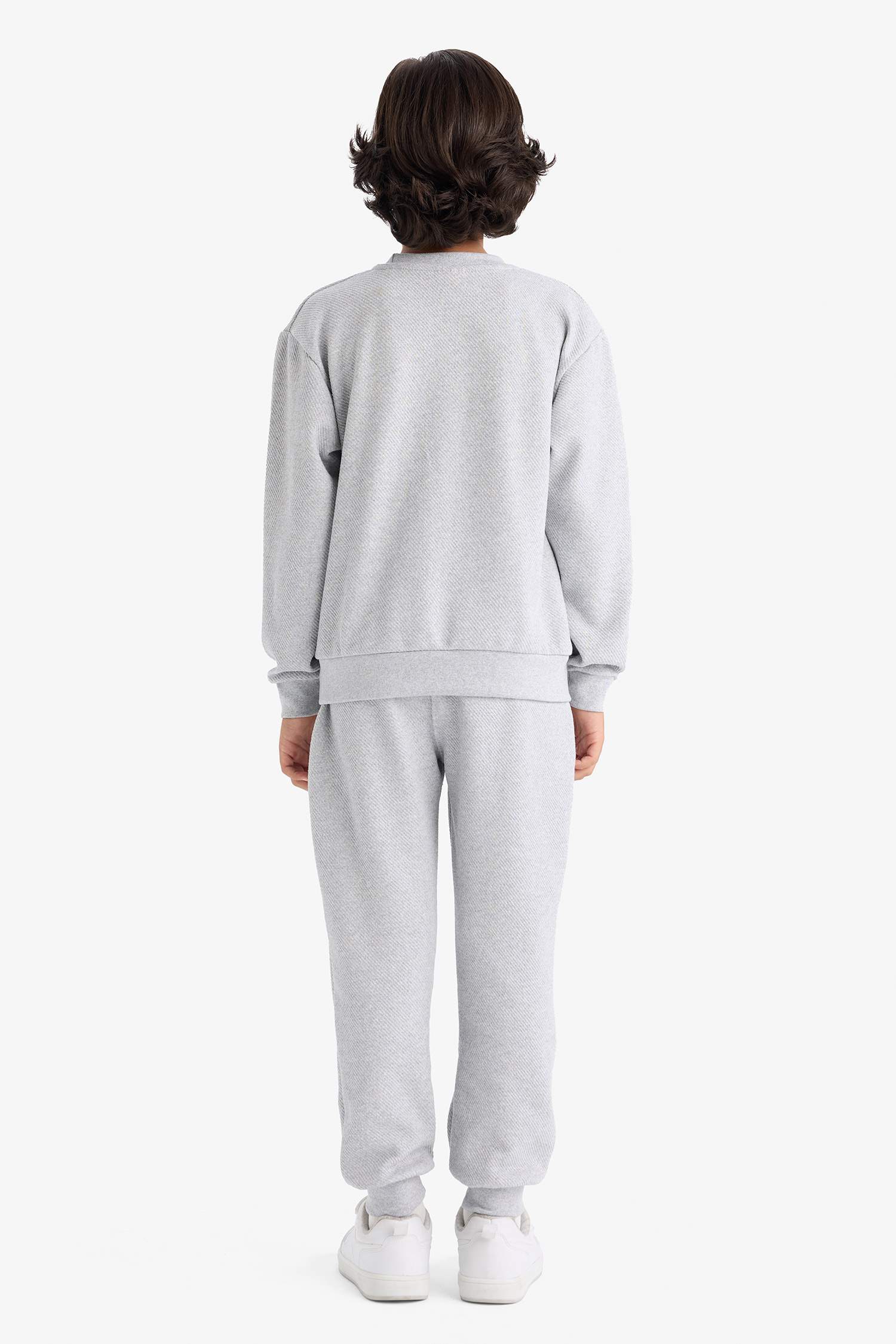 Erkek Çocuk 2'li Takım Baskılı Sweatshirt Eşofman Altı