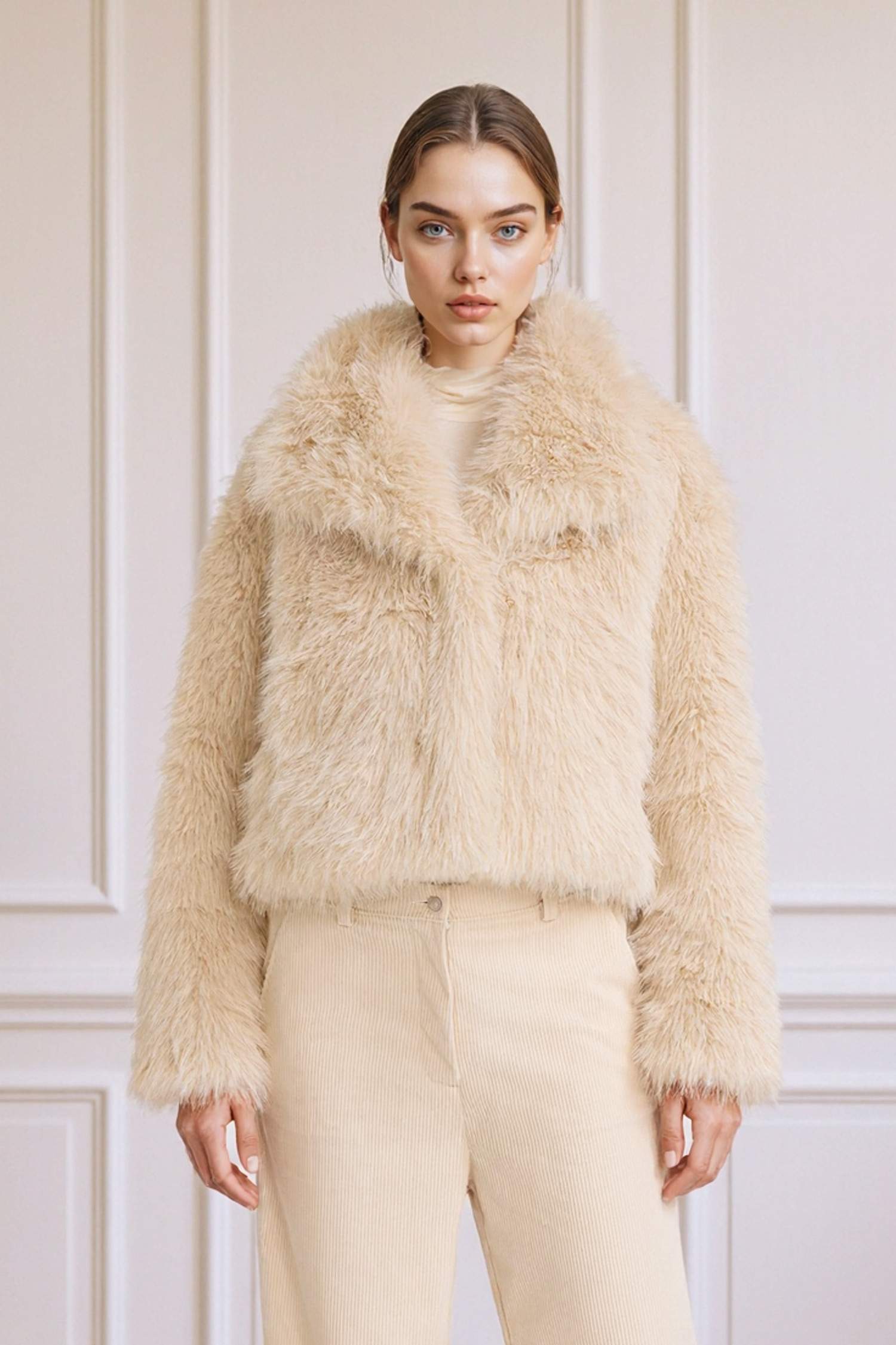 Regular Fit искусственный мех из искусственного меха