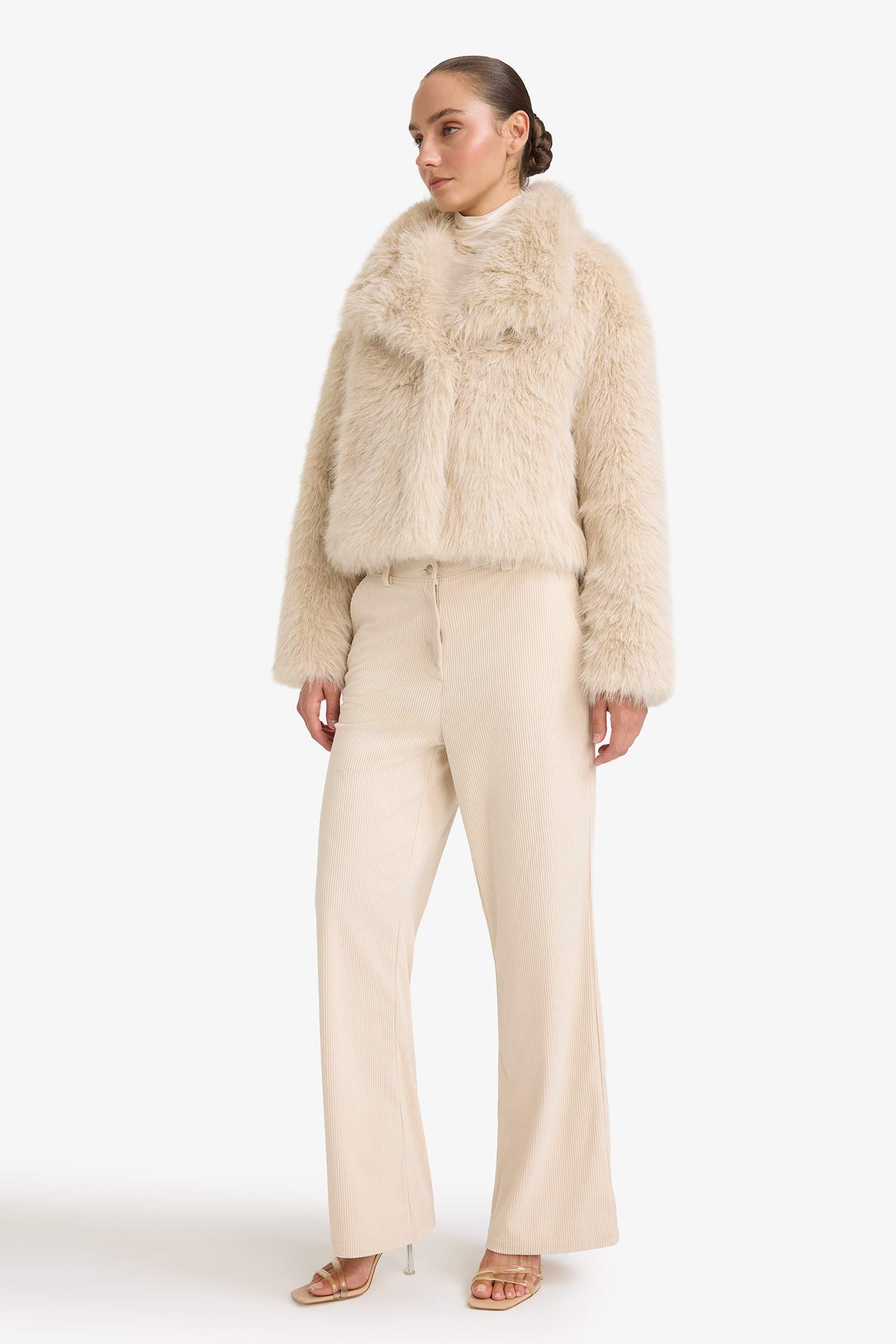 Regular Fit искусственный мех из искусственного меха