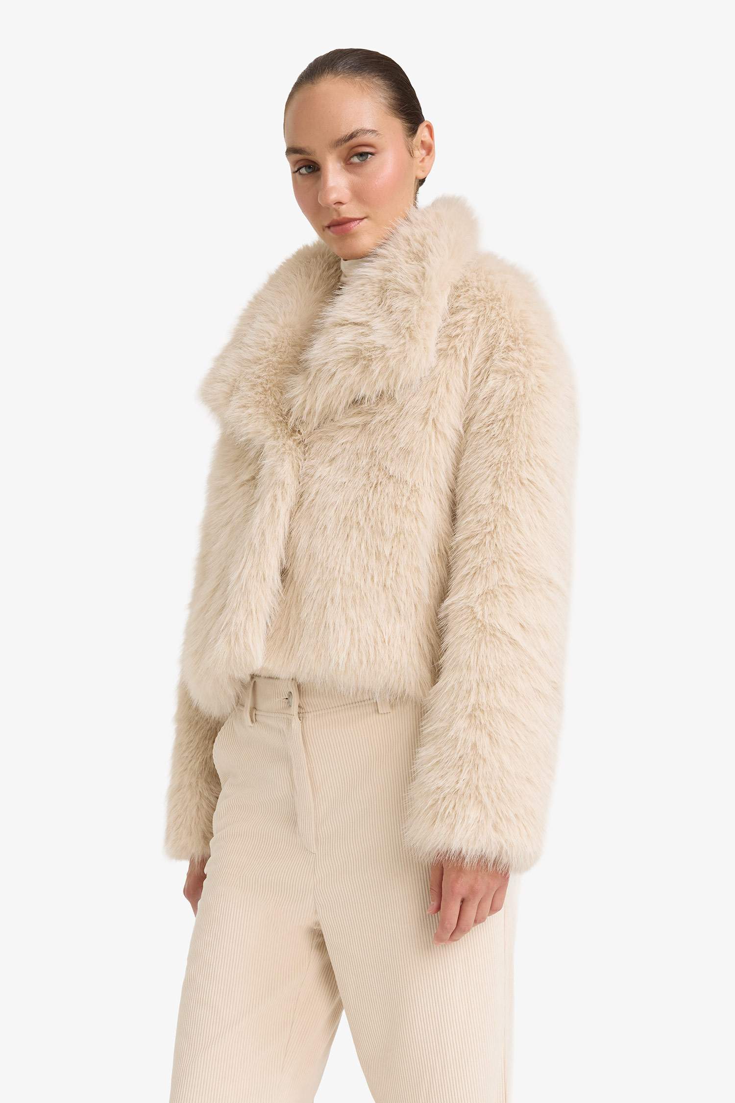 Regular Fit искусственный мех из искусственного меха