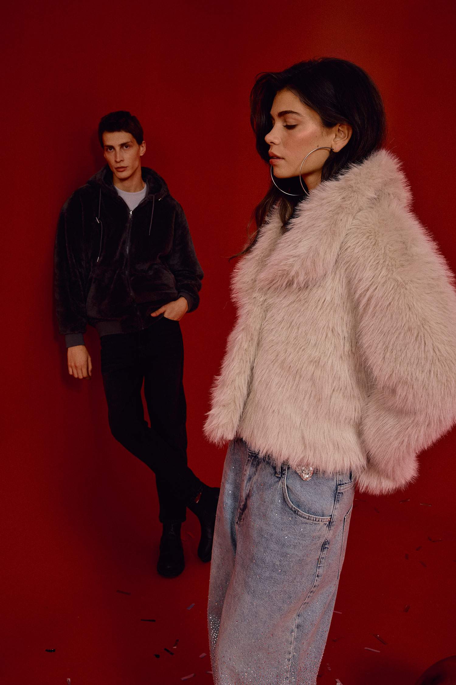 Regular Fit Kısa Suni Kürk 