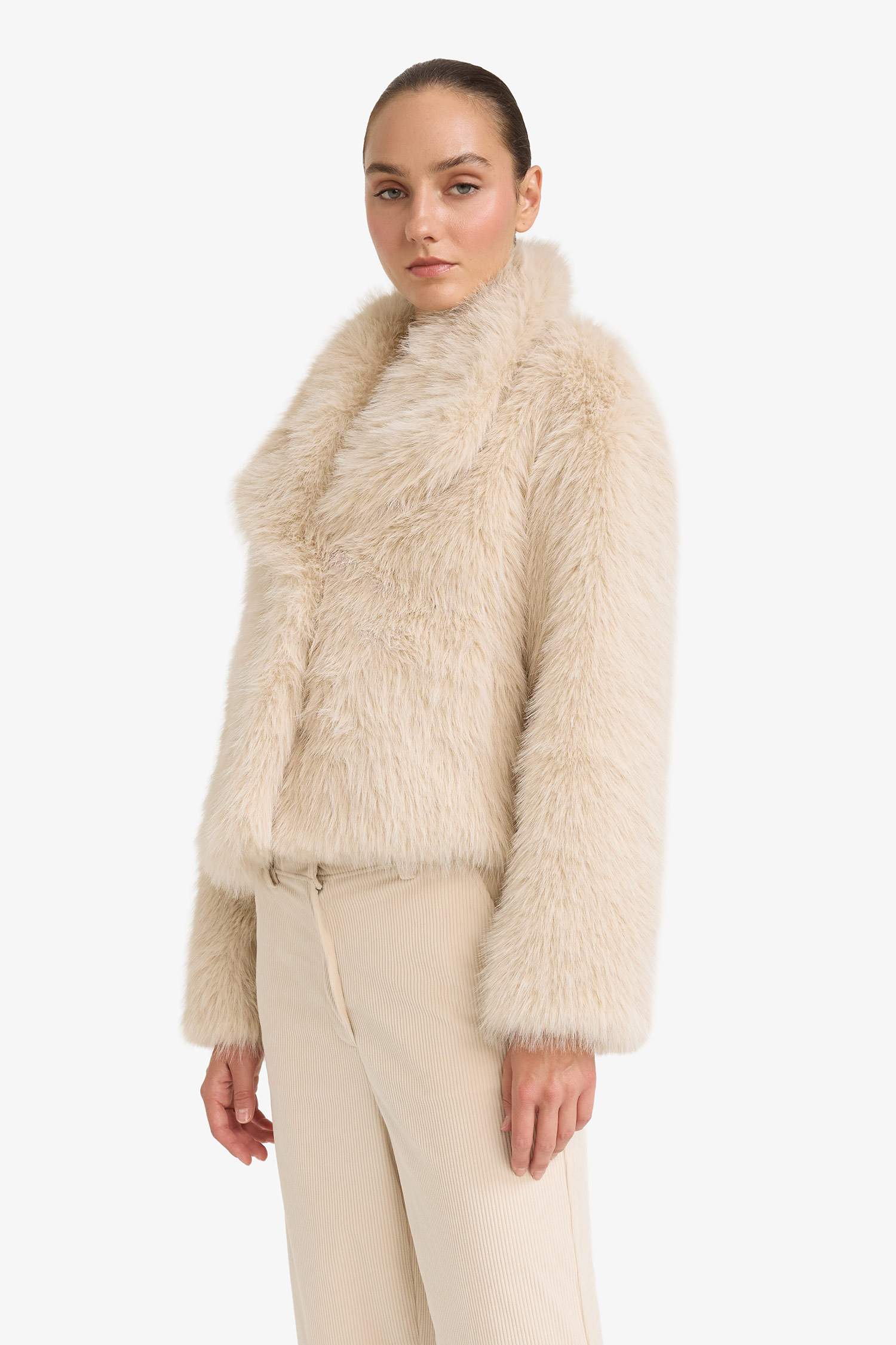 Regular Fit искусственный мех из искусственного меха