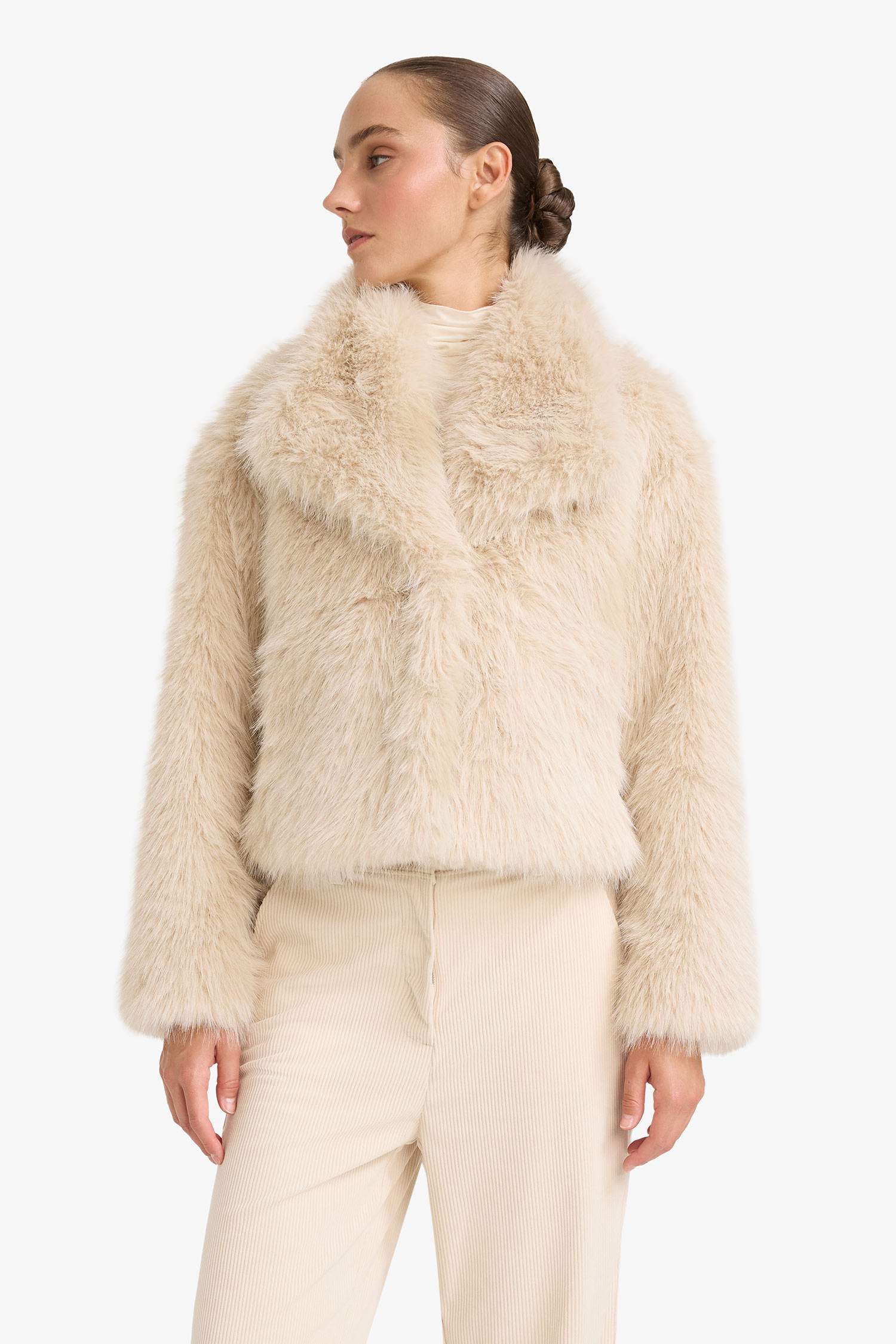 Regular Fit искусственный мех из искусственного меха