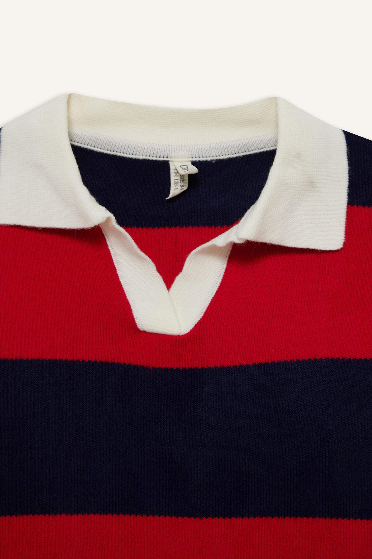 بلوفر بناتي بناتي قصة عادية بياقة بولو