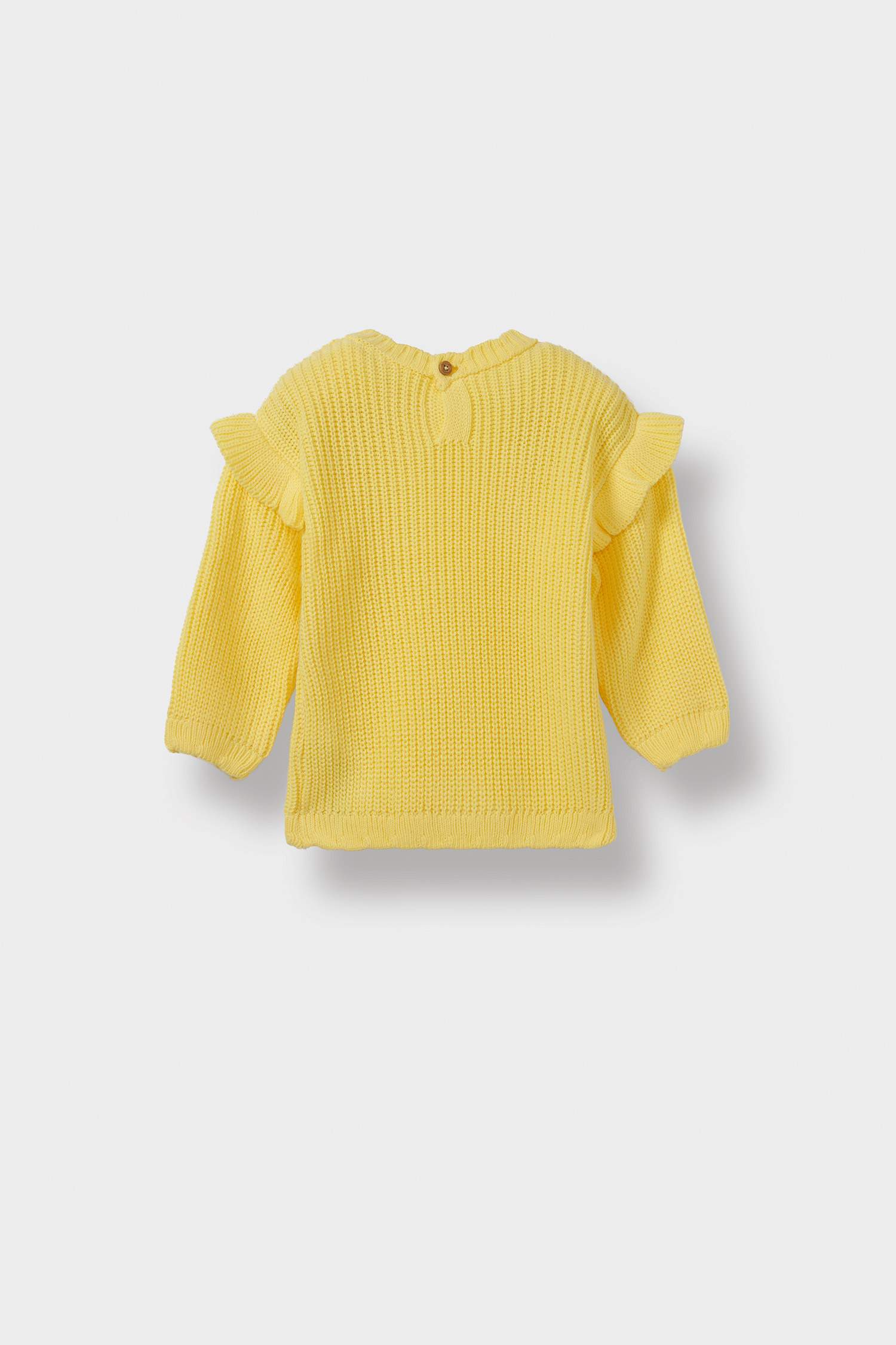 Kız Bebek Bisiklet Yaka Triko Kazak