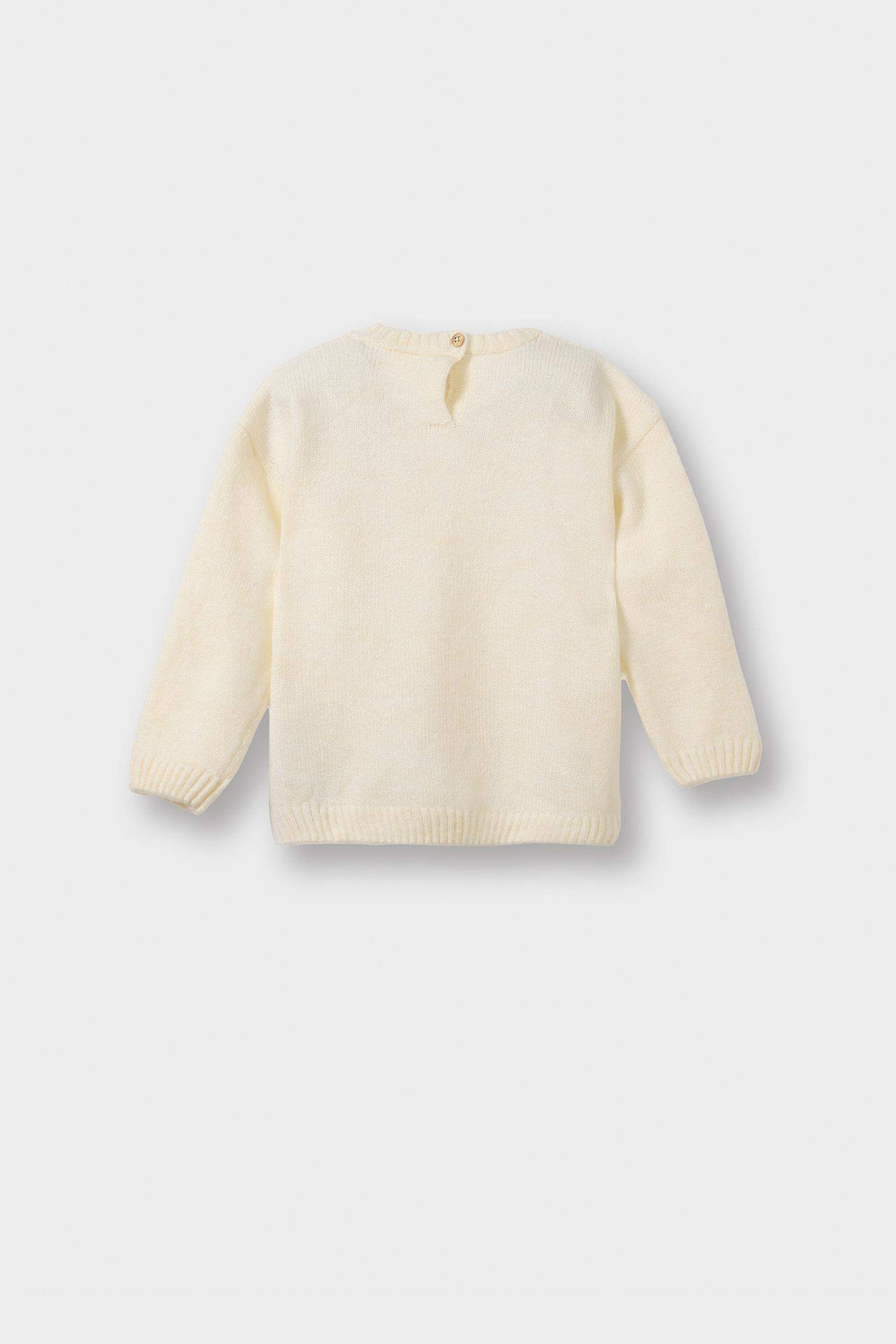 بلوز صوف بناتي قصة عادية بياخة مستديرة