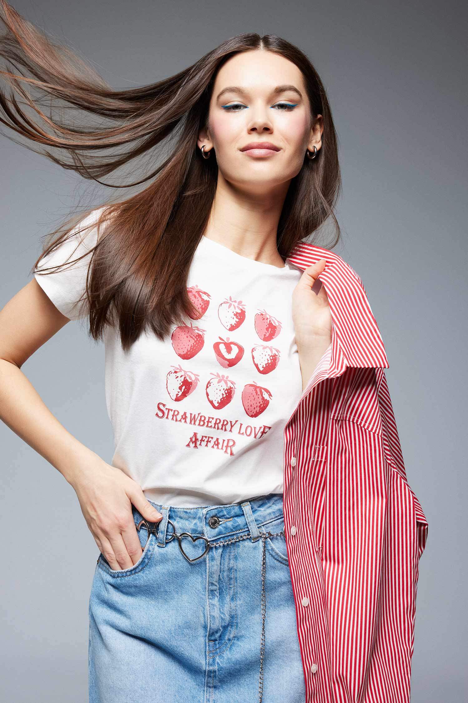 Coool Regular Fit Bisiklet Yaka Baskılı Kısa Kollu Tişört