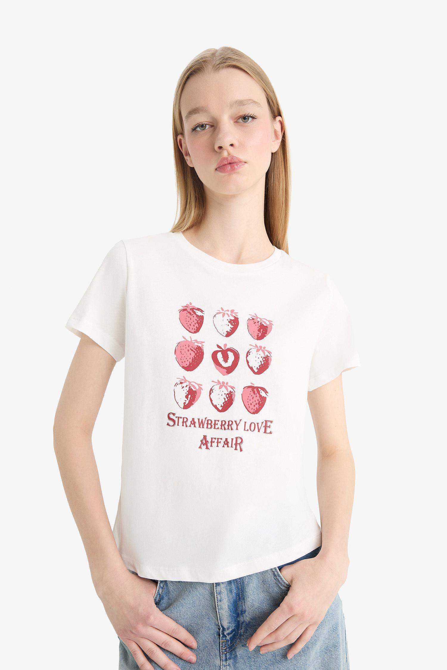 Coool Regular Fit Bisiklet Yaka Baskılı Kısa Kollu Tişört