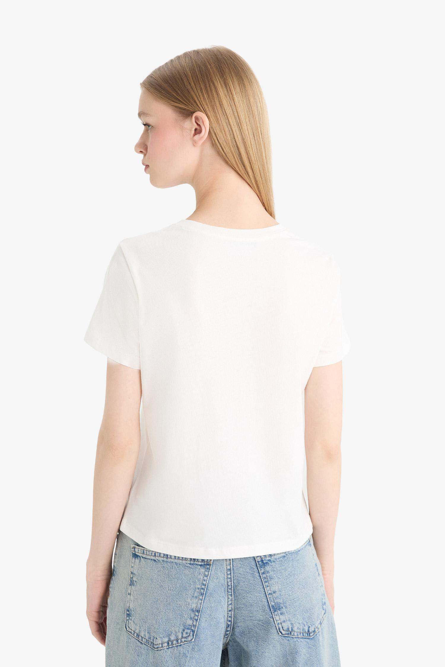 Coool Regular Fit Bisiklet Yaka Baskılı Kısa Kollu Tişört