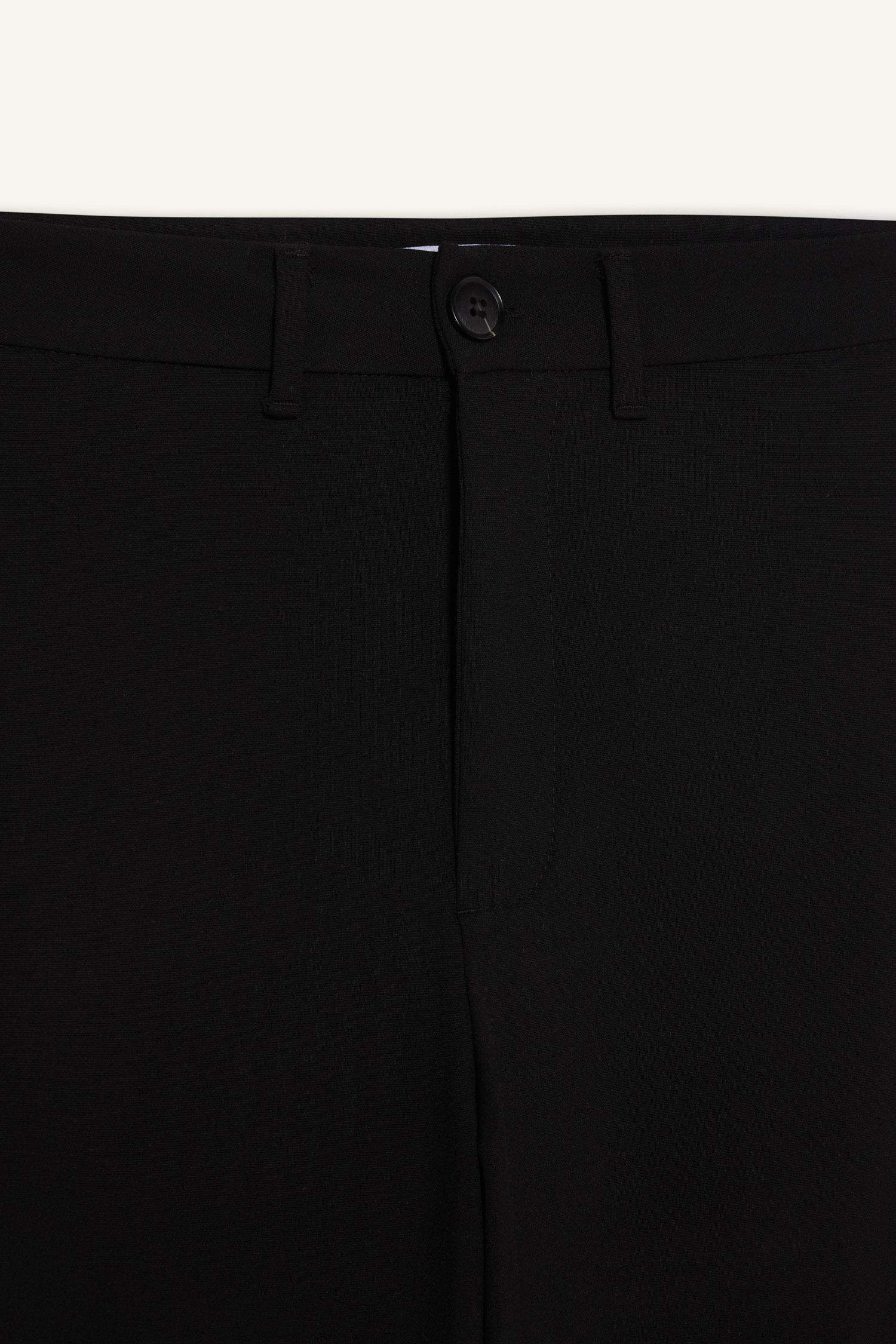 Wide Leg Normal Bel Basic Düz Standart Boy Pantolon