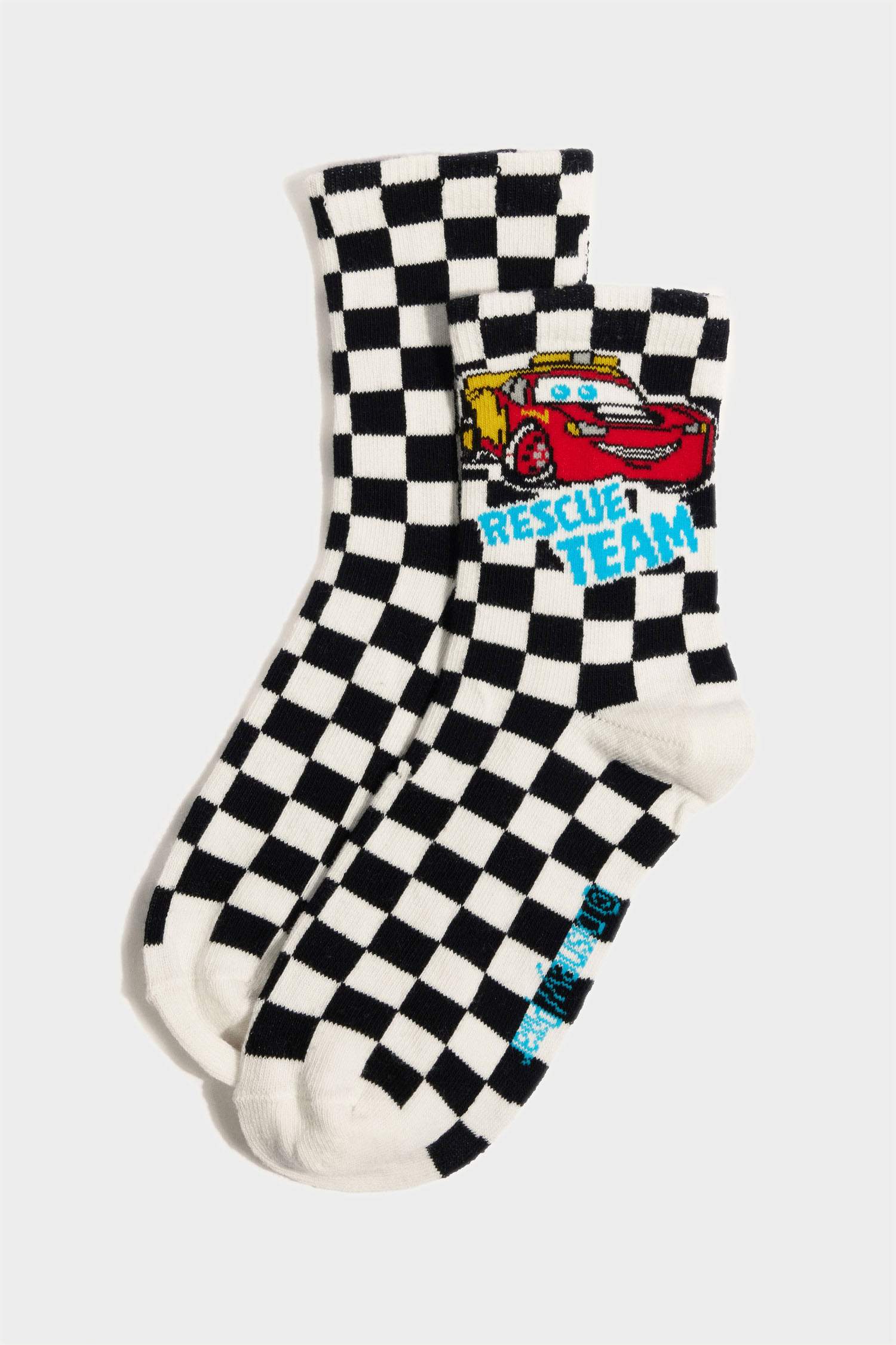 Boy Cars 3 Piece Cotton Long Sockss