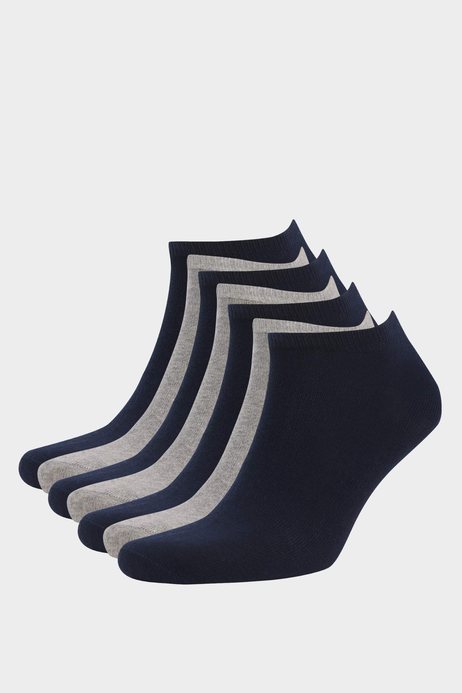 Erkek 7'li Pamuklu Patik Çorap