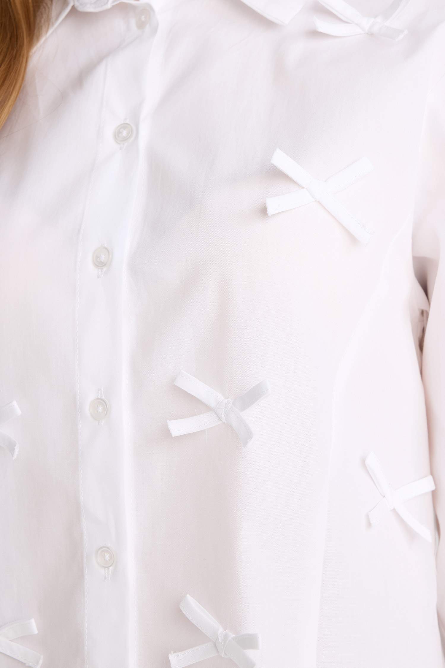 Regular Fit Fiyonklu Poplin Uzun Kollu Gömlek Tunik