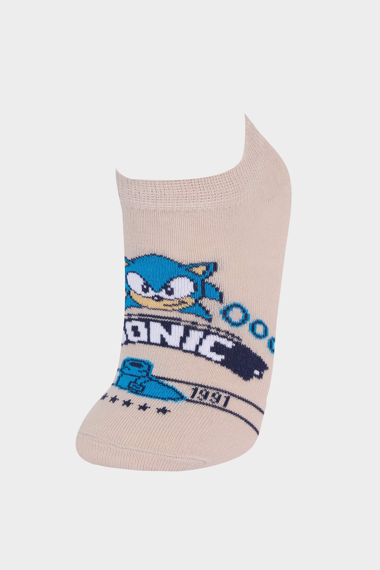 Erkek Çocuk Sonic The Hedgedog: Modern 3'lü Pamuklu Patik Çorap