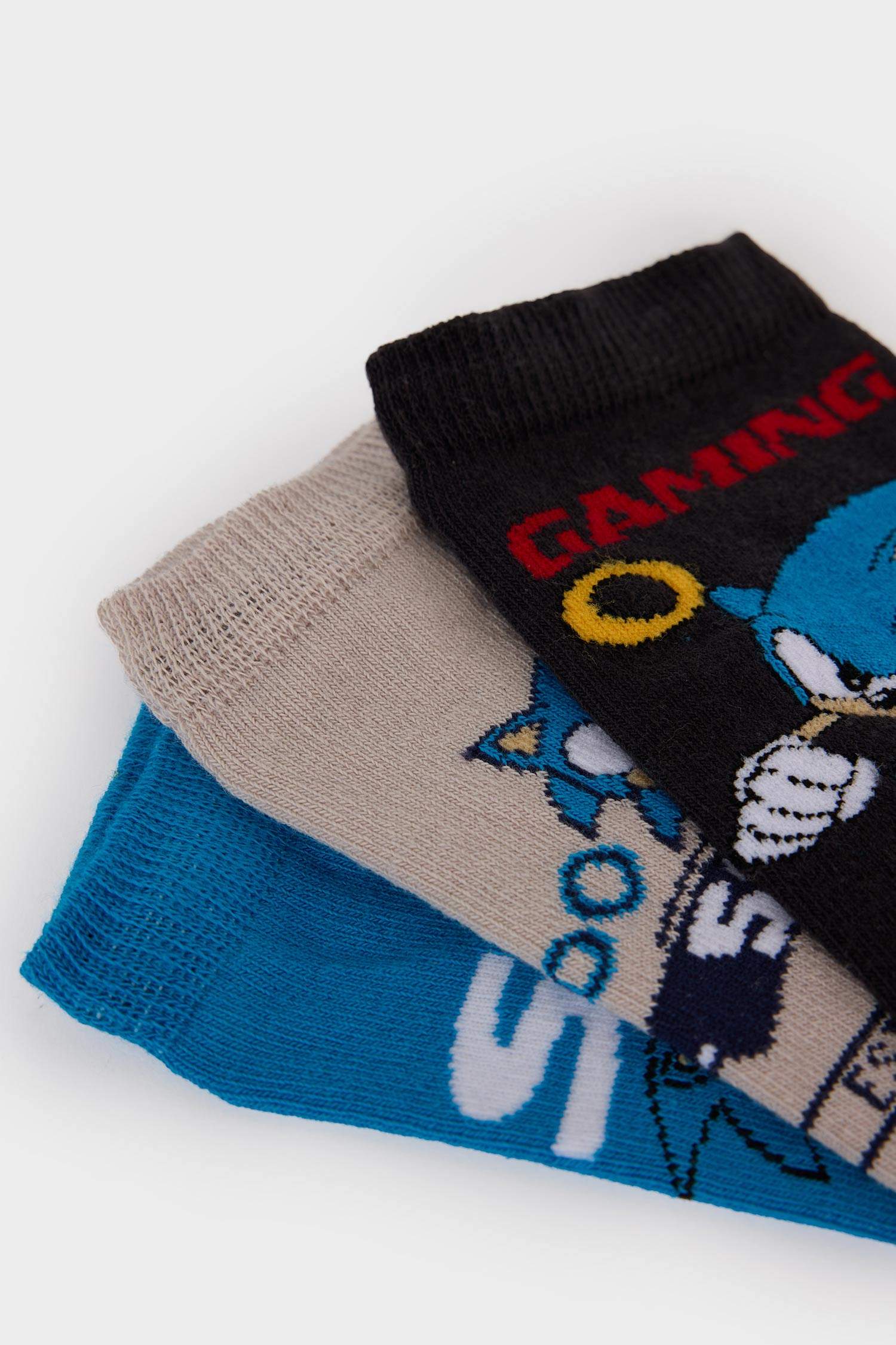 Lot de 3 Chaussettes en coton Sonic pour garçon